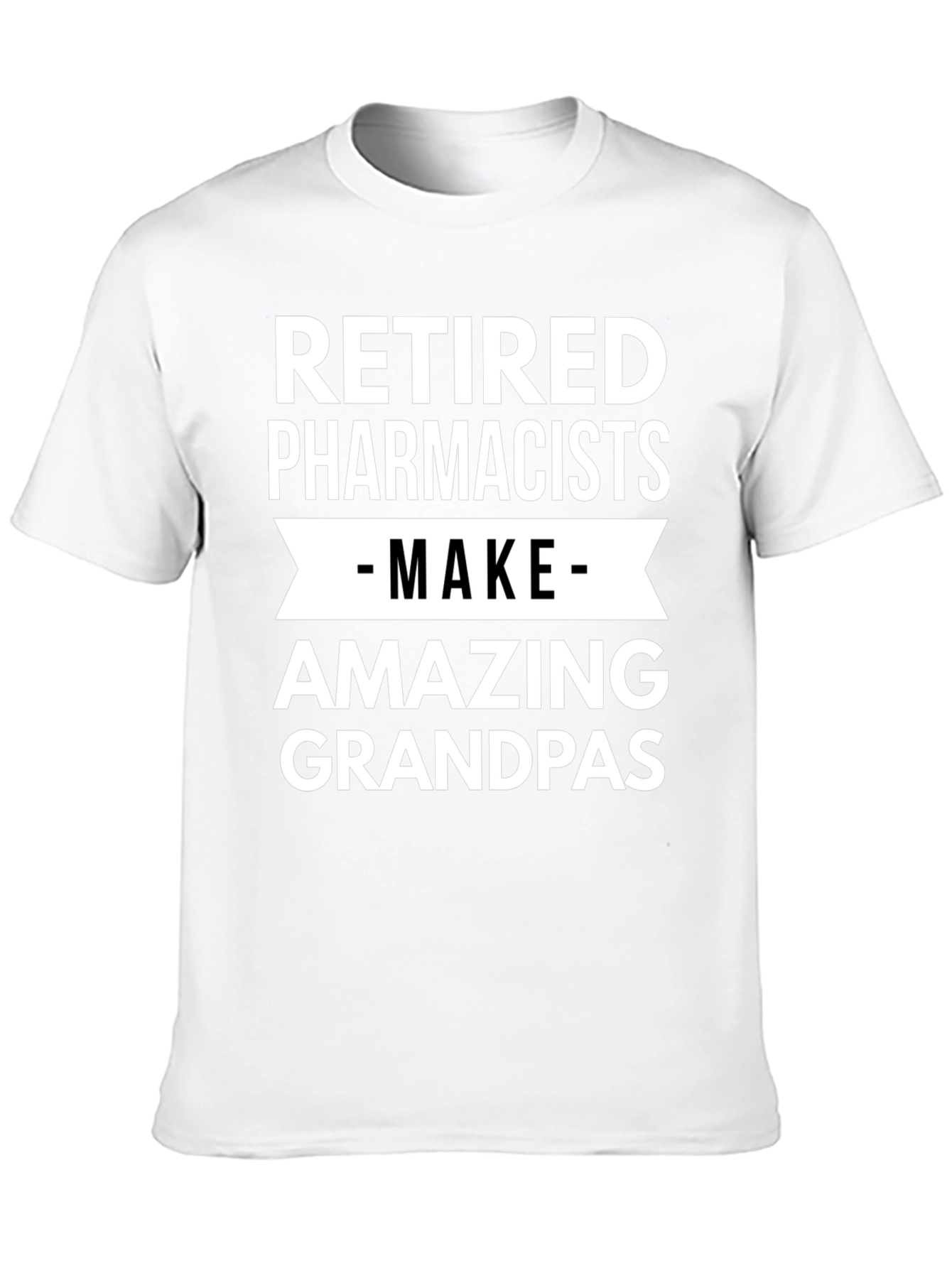 Retired Pharmacists Amazing Grandpas Black T-Shirt