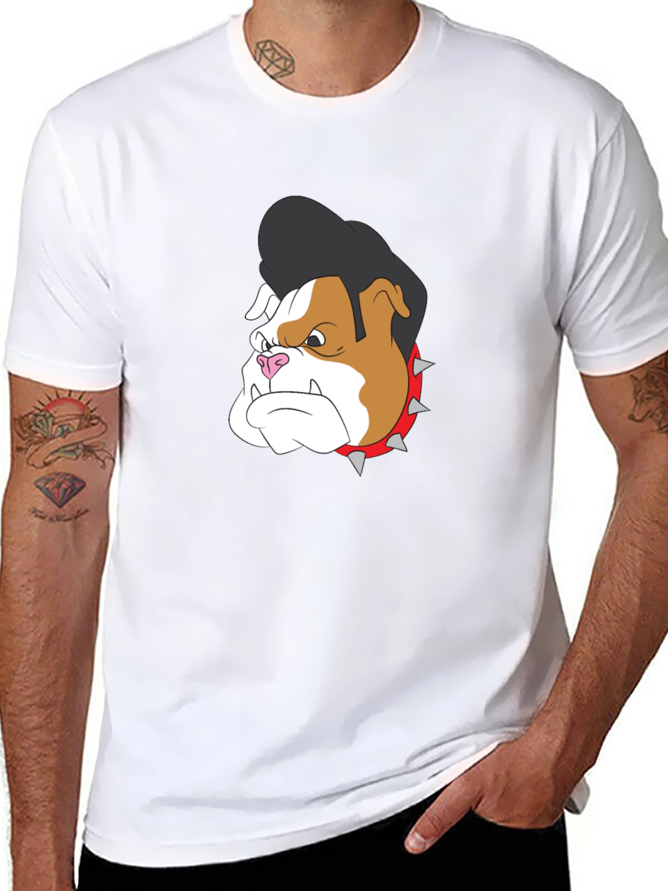 Cool Bulldog Graphic T-Shirt