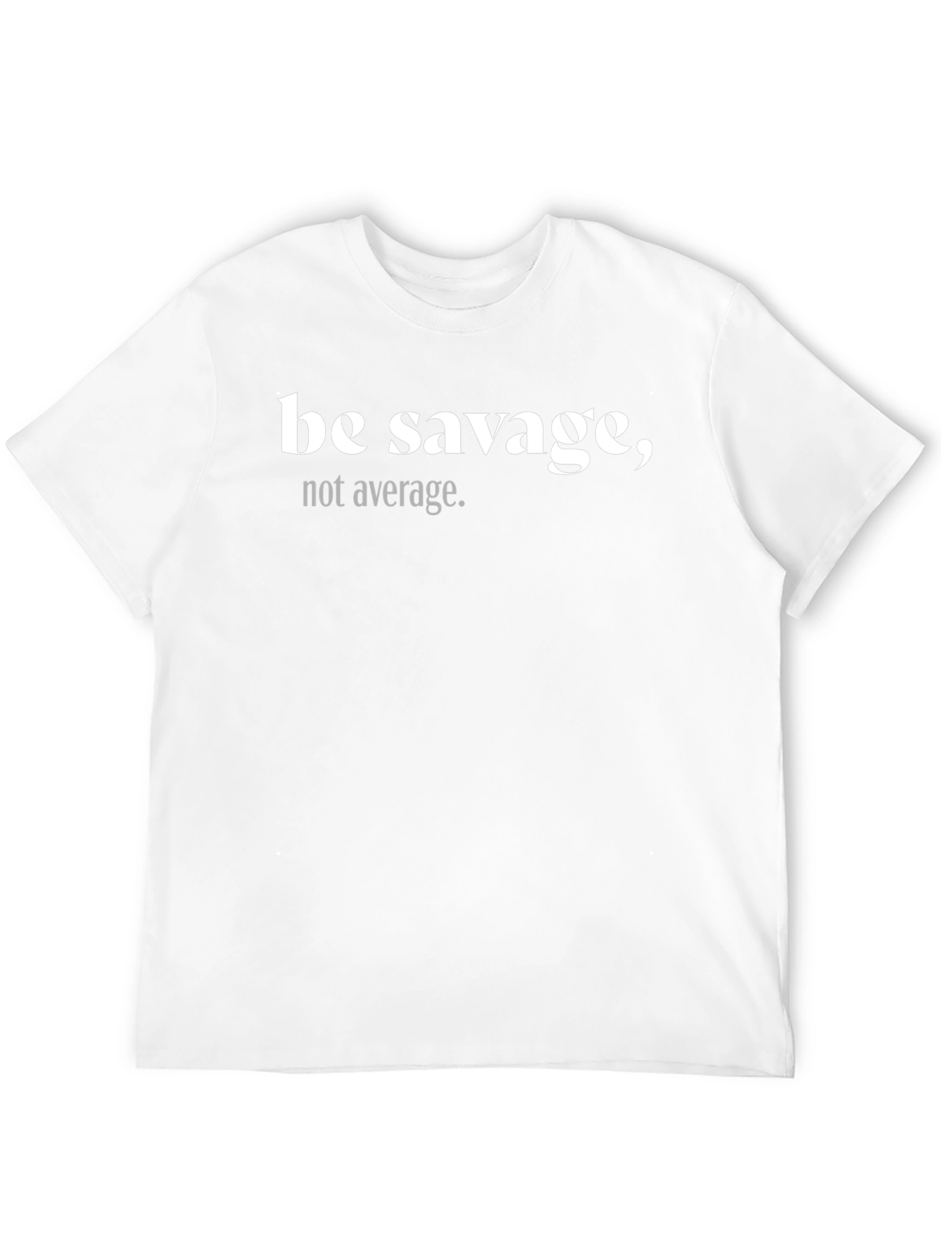 Be Savage Graphic Tee - Black Crew Neck T-Shirt