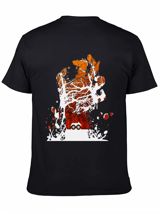 Sunset Trees Graphic T-Shirt - Black