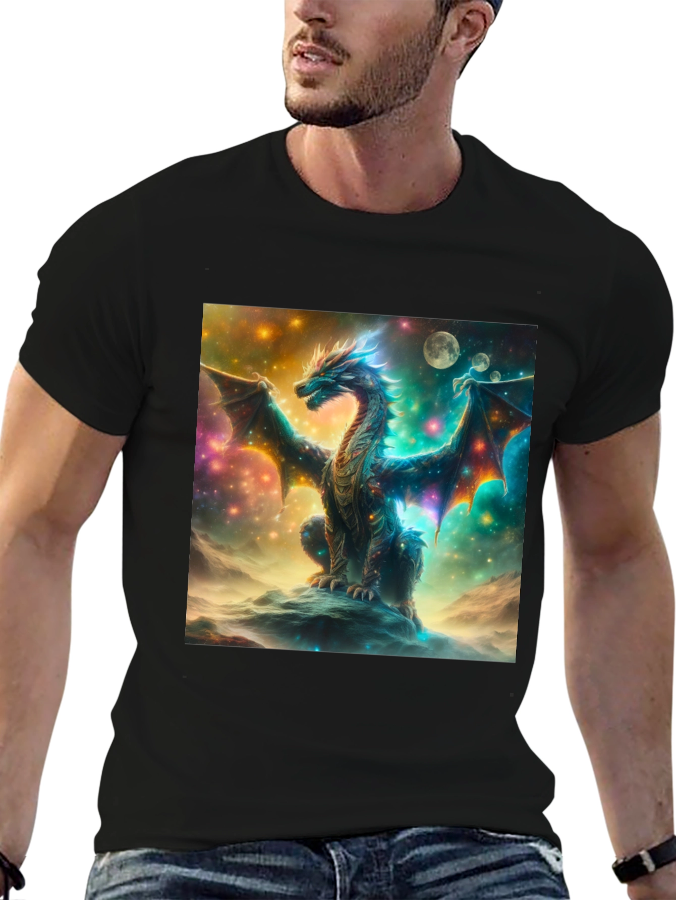 Celestial Dragon Graphic T-Shirt