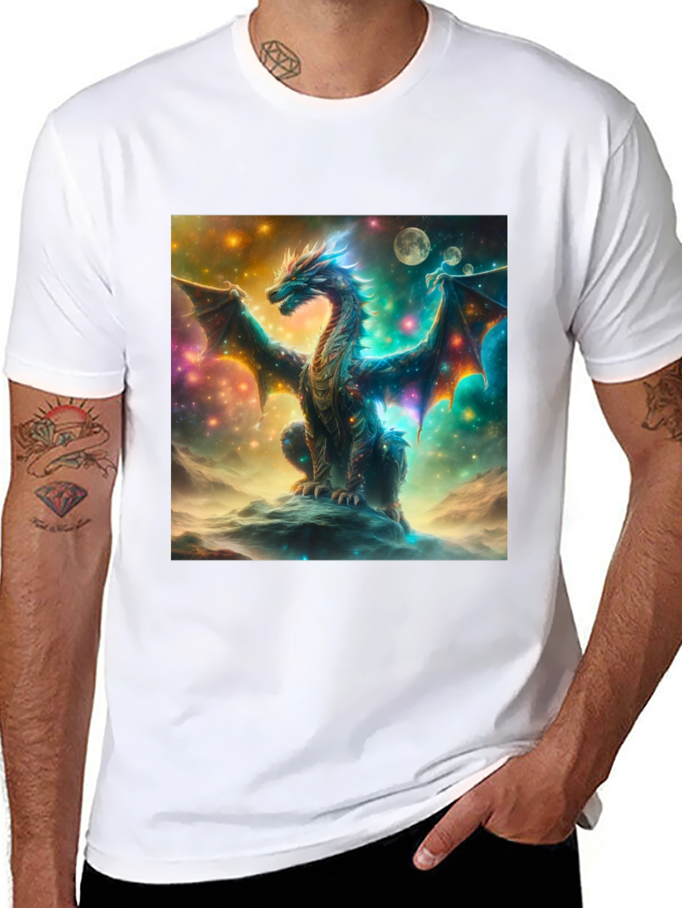 Celestial Dragon Graphic T-Shirt