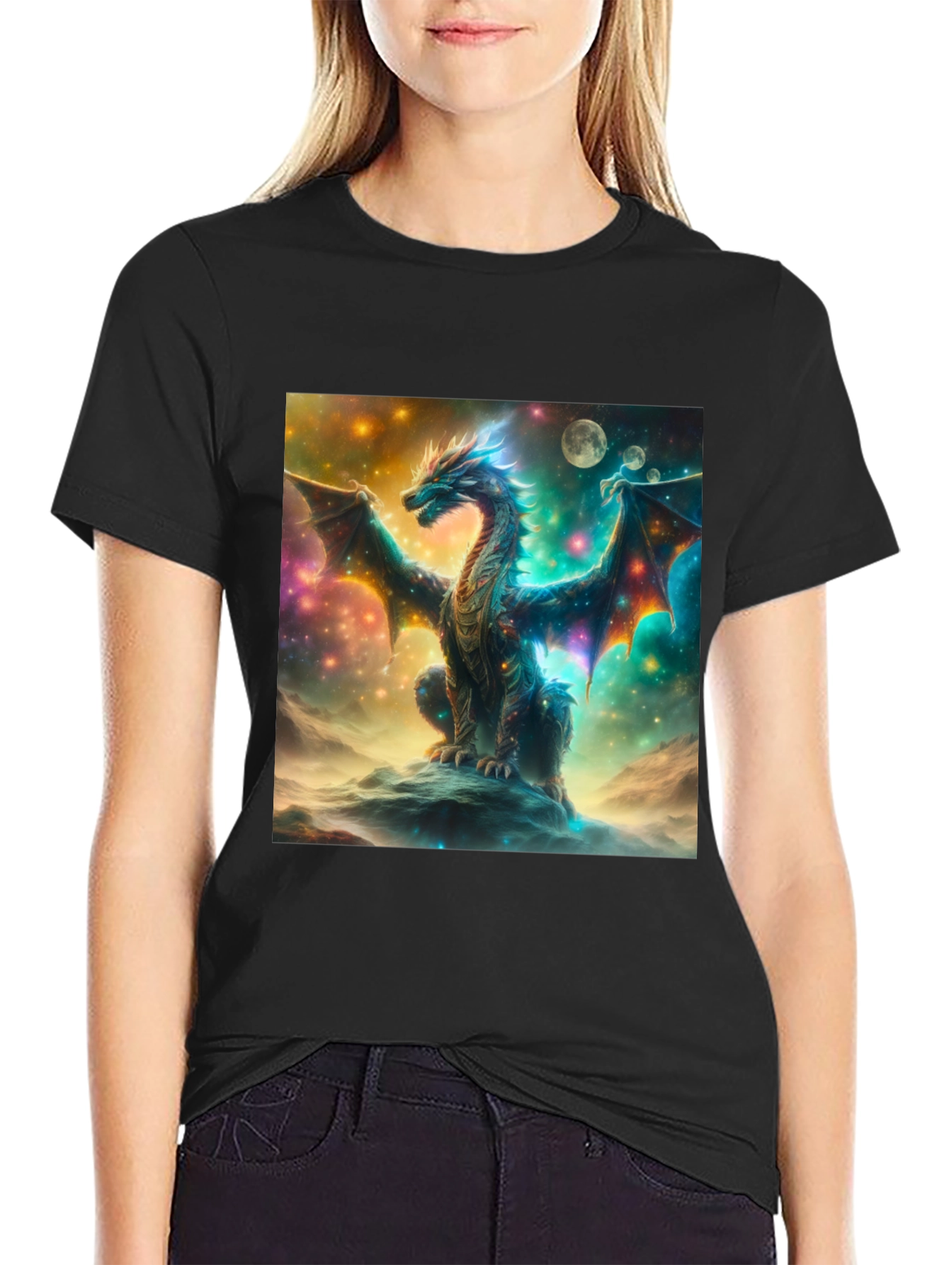 Celestial Dragon Graphic T-Shirt