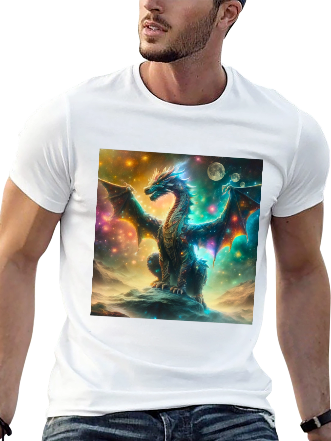 Celestial Dragon Graphic T-Shirt
