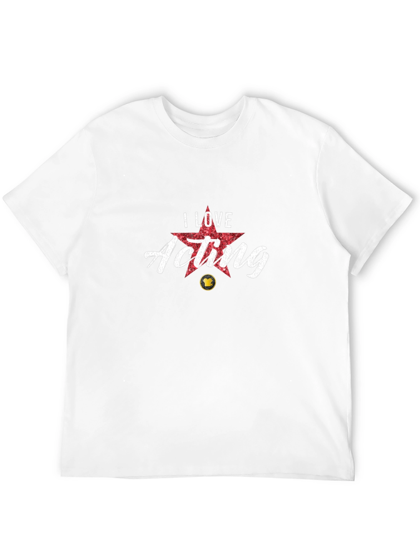 I Love Acting Black T-Shirt Actor Gift