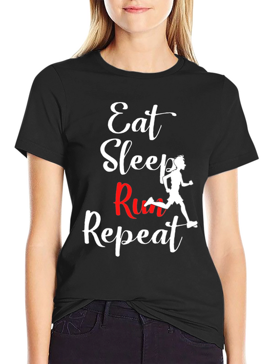 Eat Sleep Run Repeat Graphic Tee