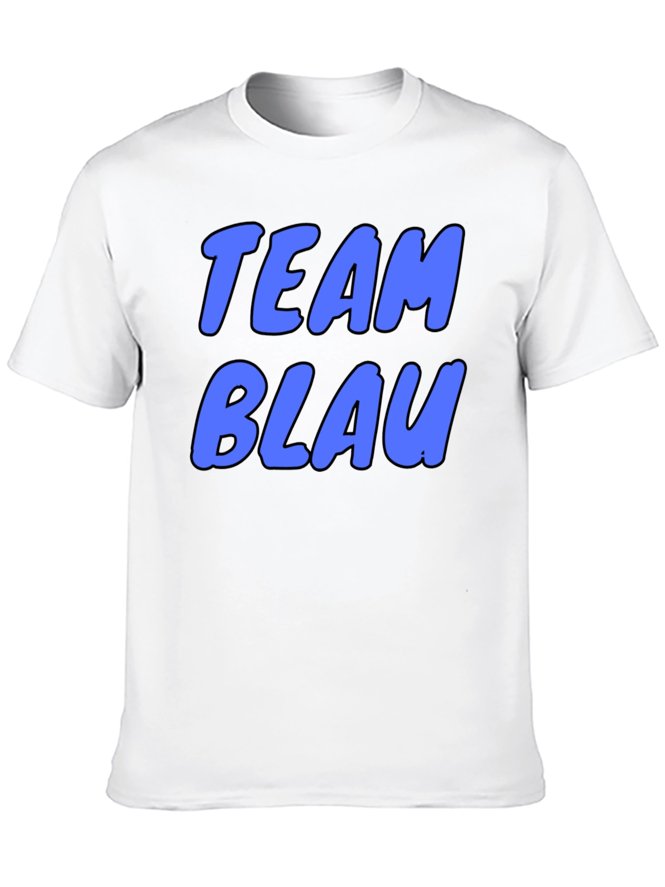 Team Blau Graphic Tee - Cool Blue Text