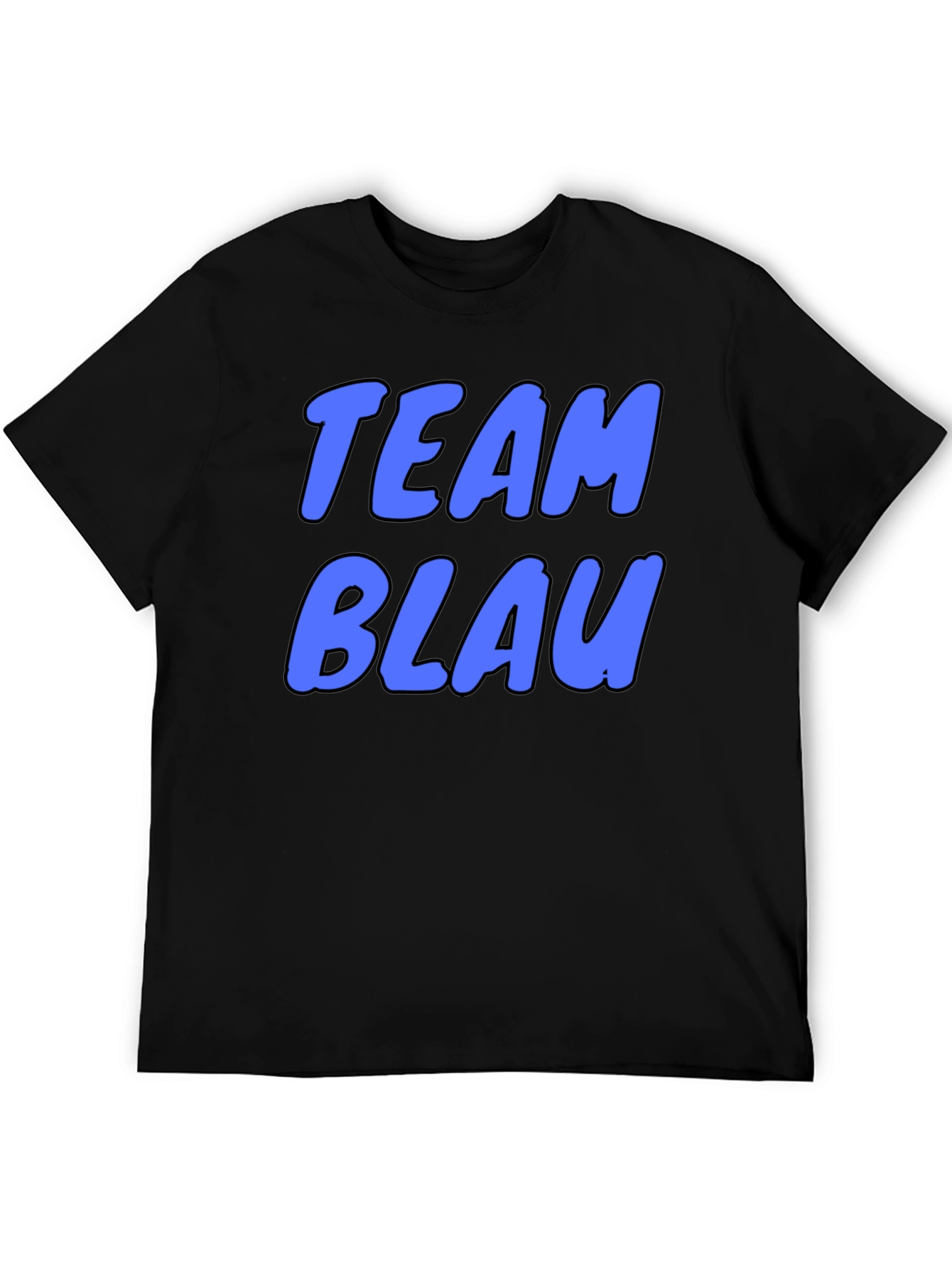 Team Blau Graphic Tee - Cool Blue Text
