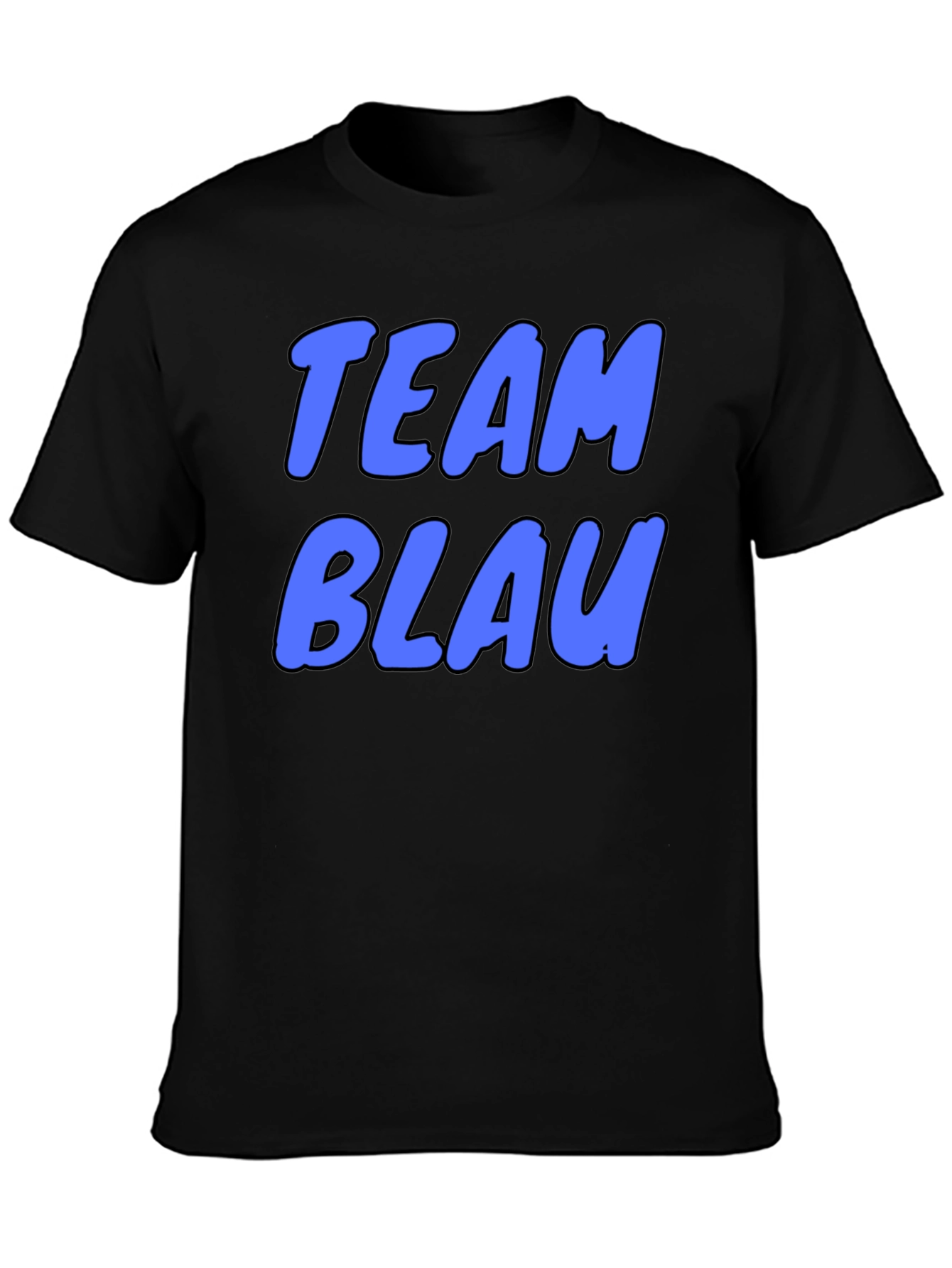 Team Blau Graphic Tee - Cool Blue Text