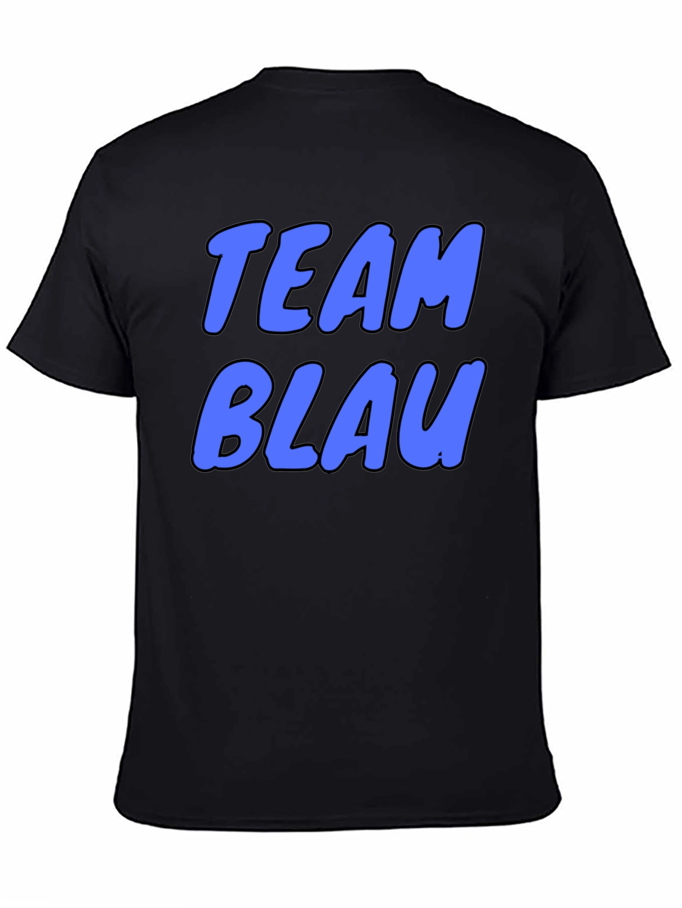 Team Blau Graphic Tee - Cool Blue Text