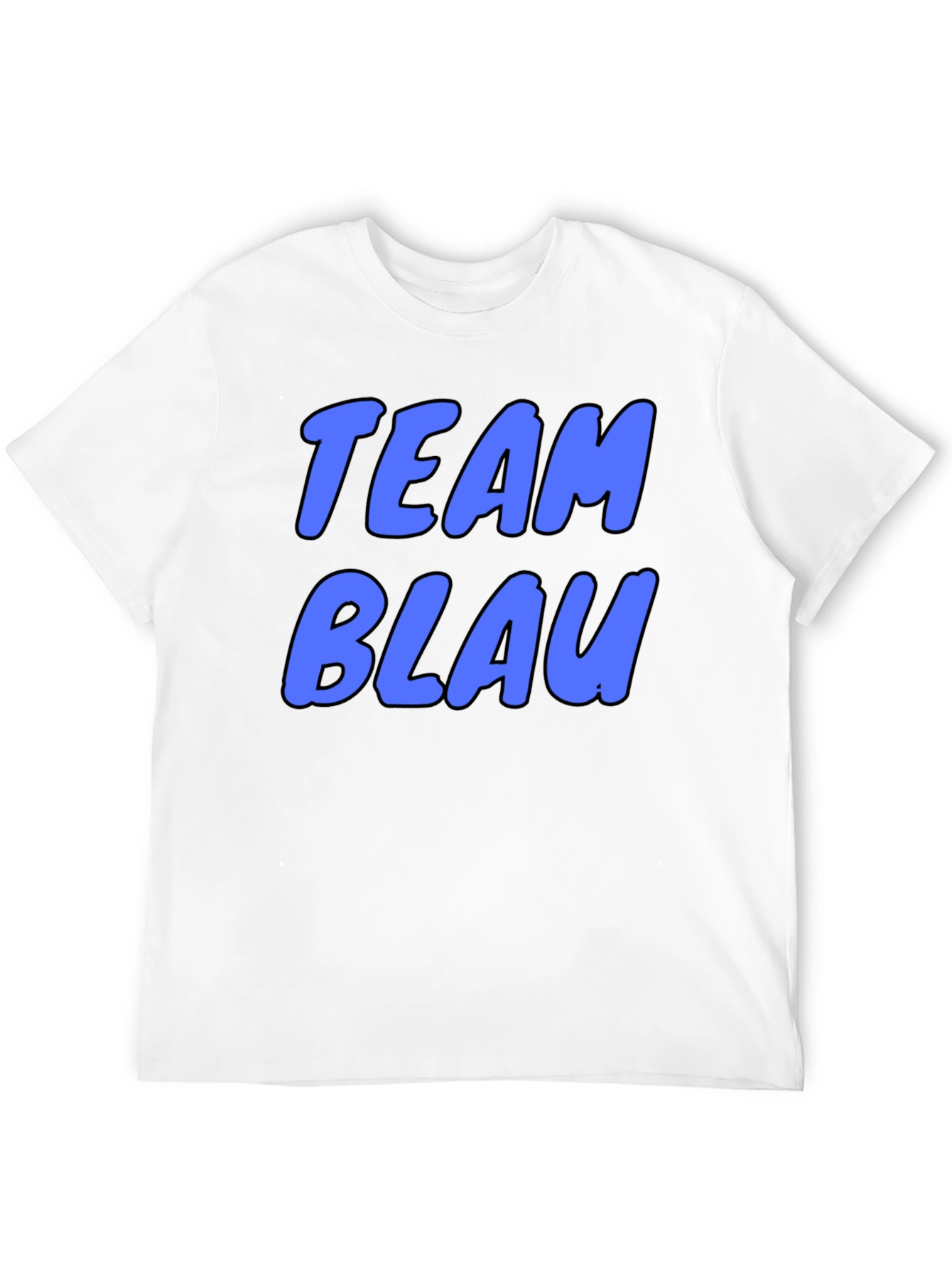 Team Blau Graphic Tee - Cool Blue Text
