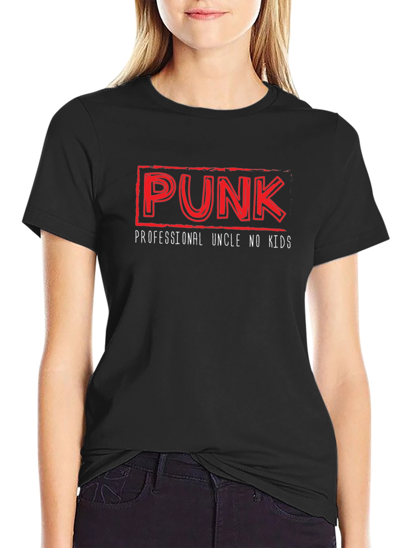 Punk Professional Uncle No Kids T-Shirt - Black