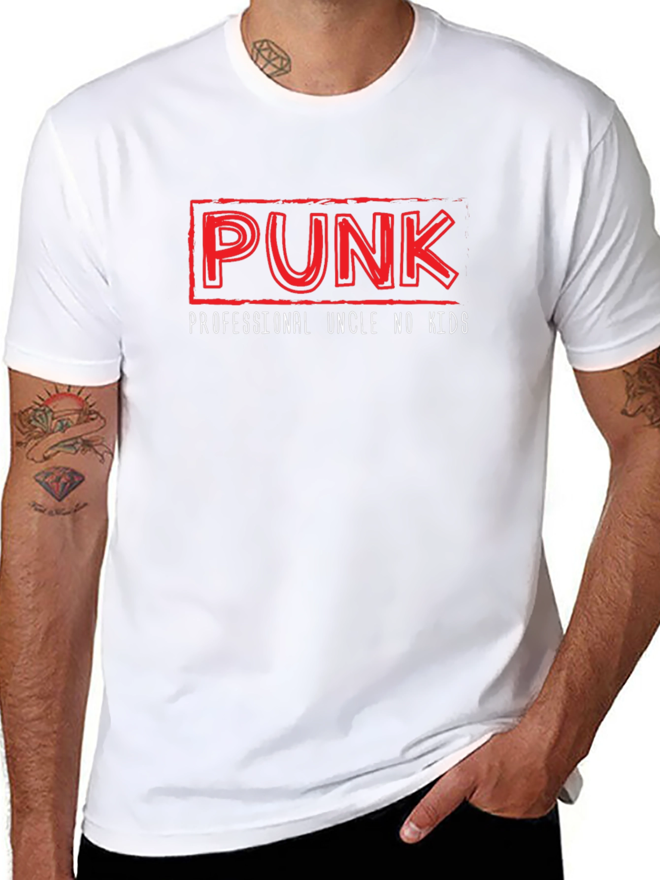 Punk Professional Uncle No Kids T-Shirt - Black