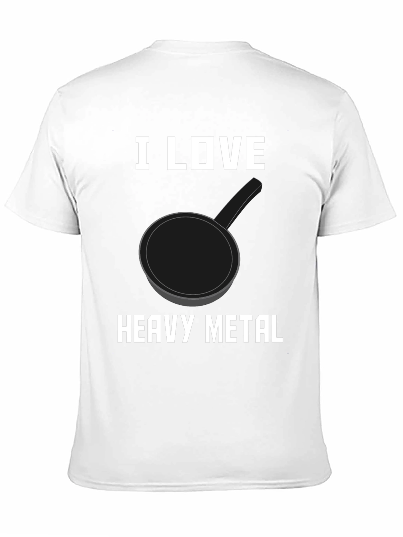 I Love Heavy Metal Pan T-Shirt