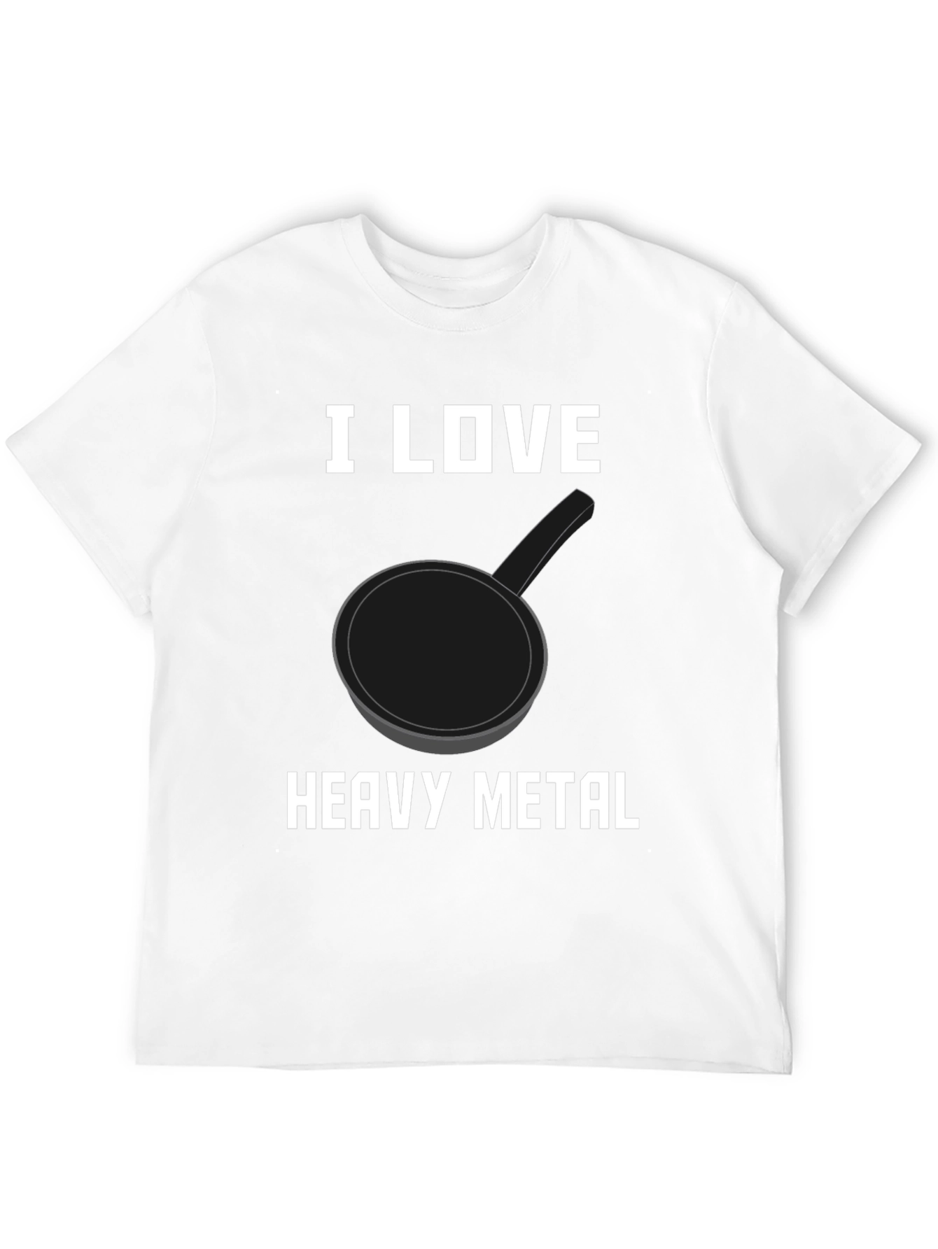 I Love Heavy Metal Pan T-Shirt