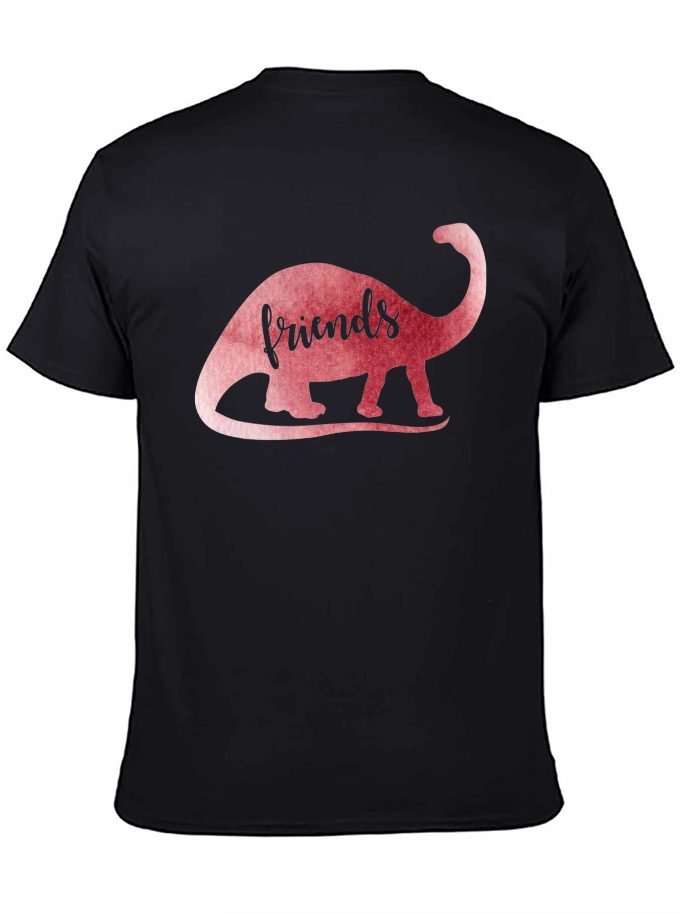 Dino Friends T-Shirt: Trendy Black Tee