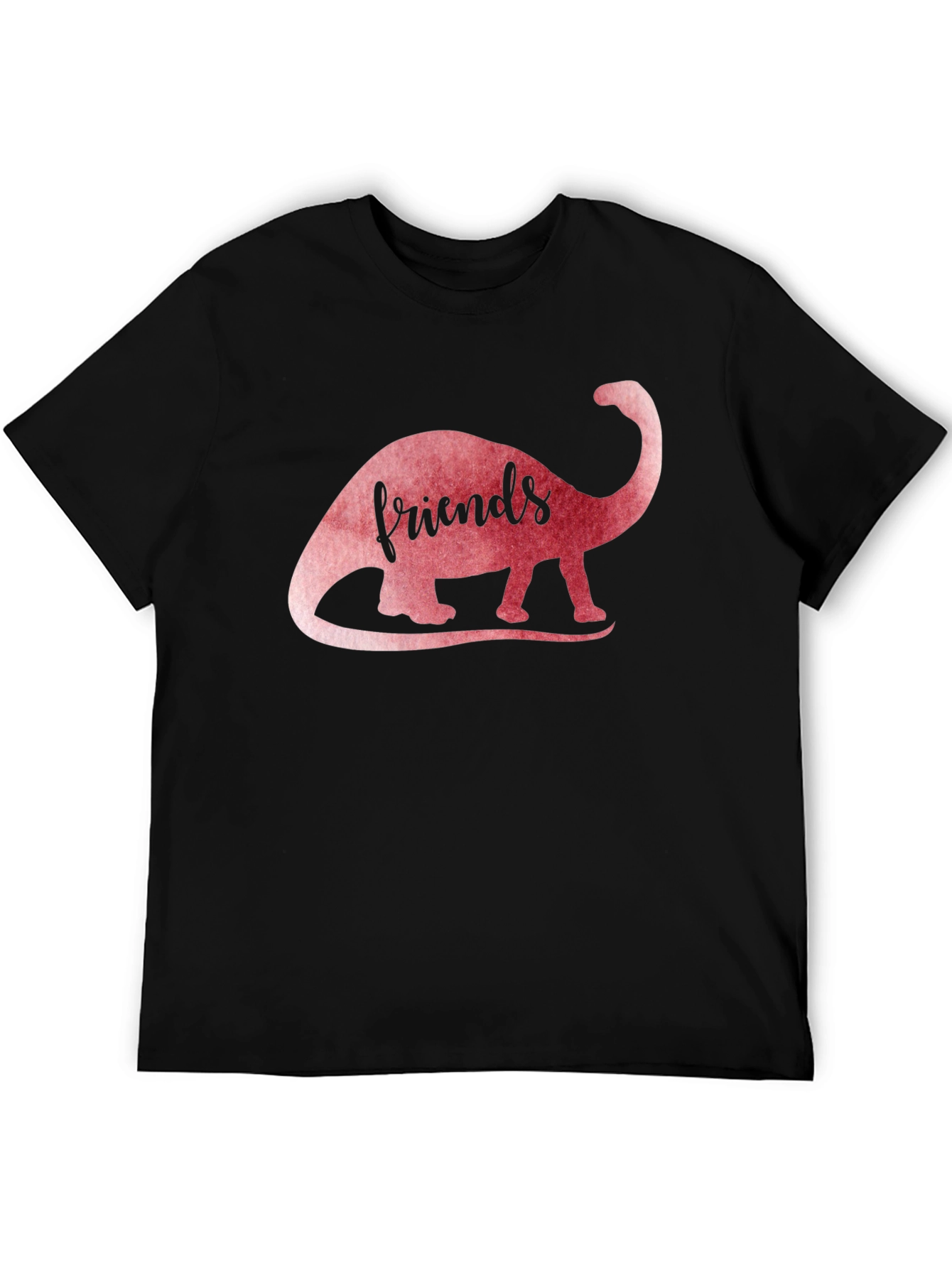 Dino Friends T-Shirt: Trendy Black Tee
