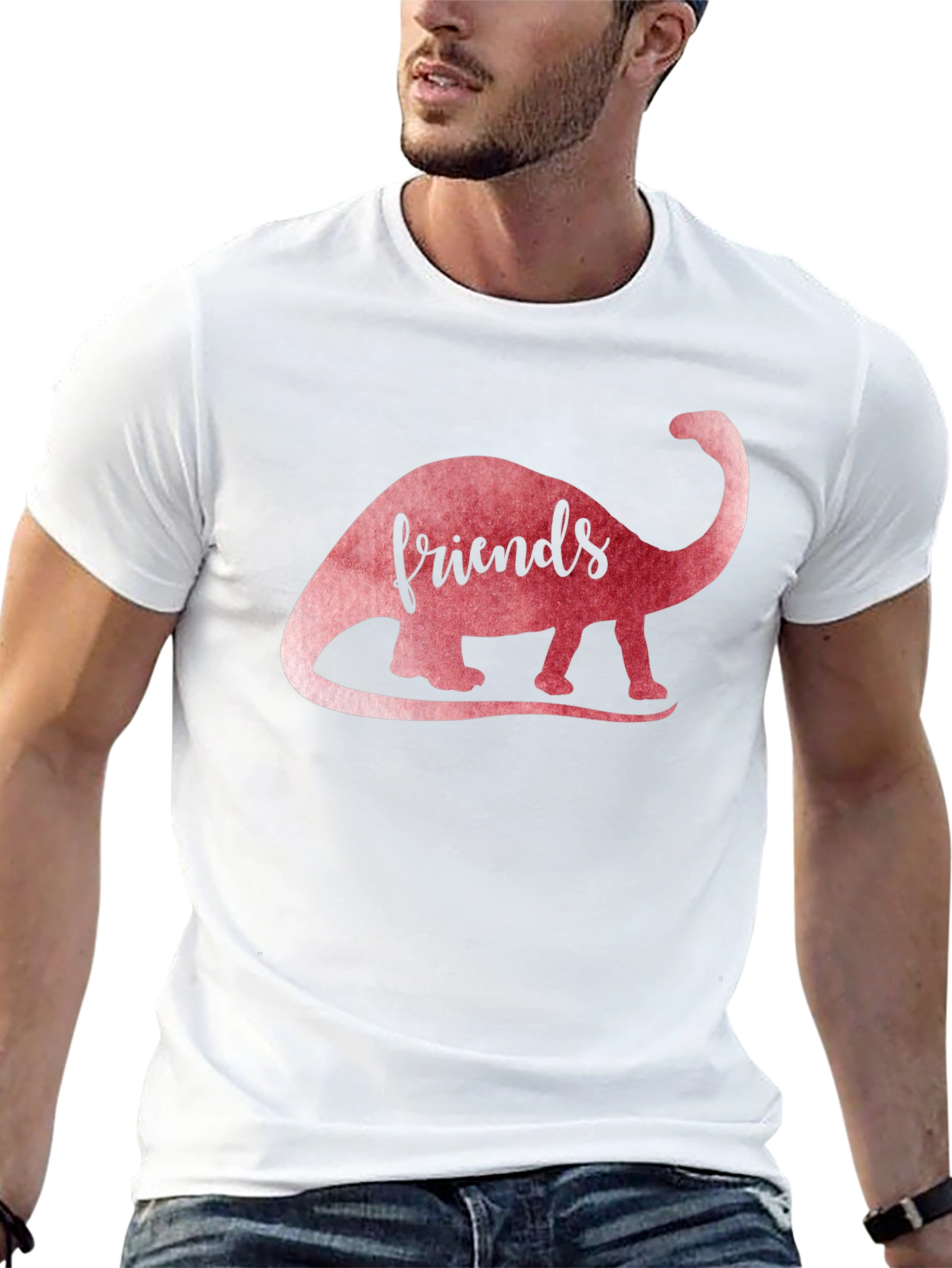 Dino Friends T-Shirt: Trendy Black Tee