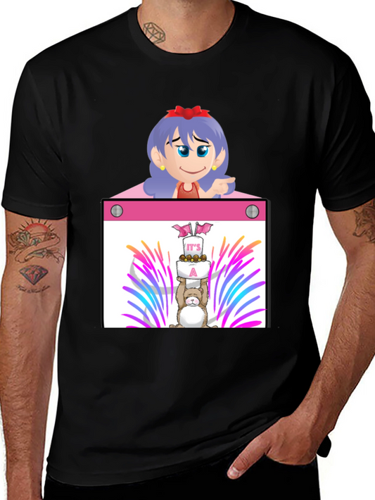 Cartoon Character Graphic Tee - Celebrate with Style!