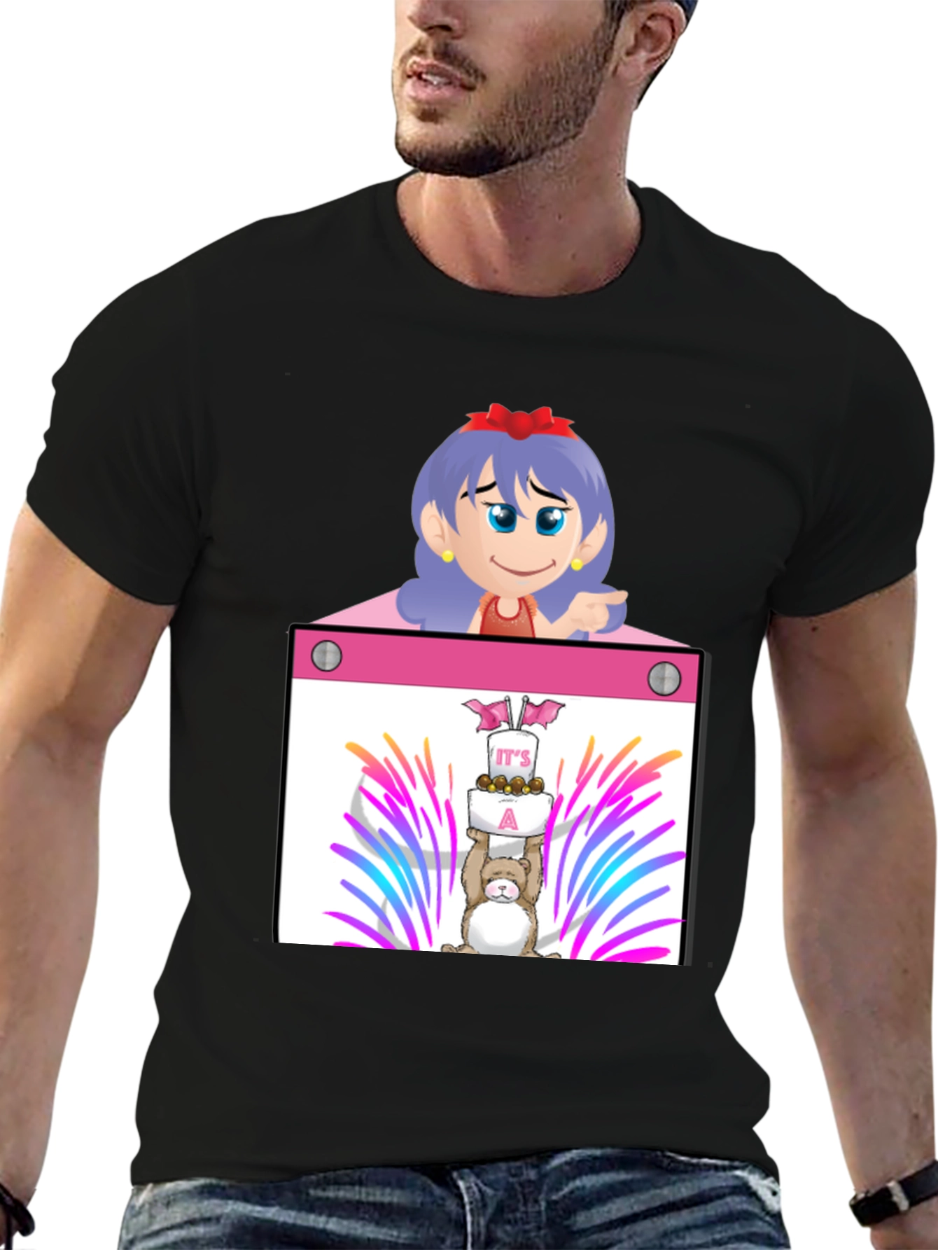 Cartoon Character Graphic Tee - Celebrate with Style!