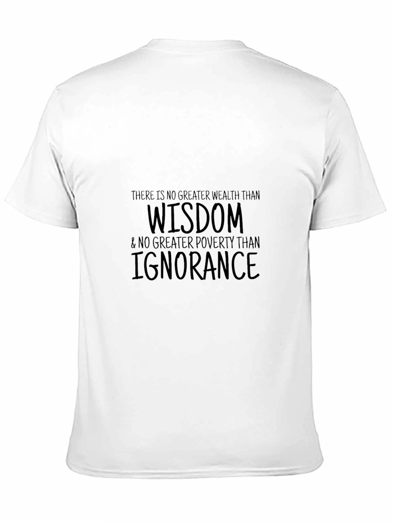 Wisdom & Ignorance Graphic Tee - Black