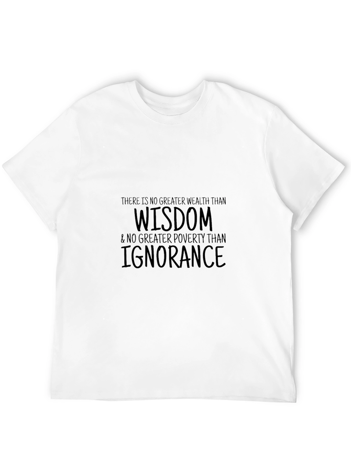 Wisdom & Ignorance Graphic Tee - Black