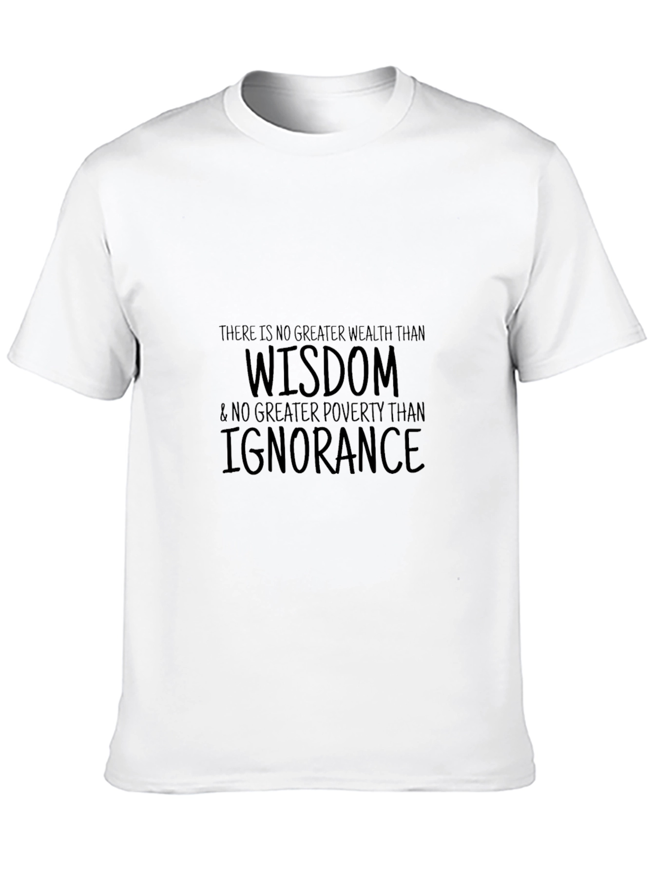 Wisdom & Ignorance Graphic Tee - Black