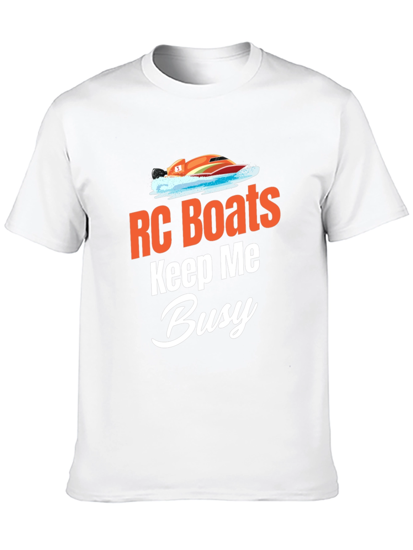RC Boats Keep Me Busy Black T-Shirt