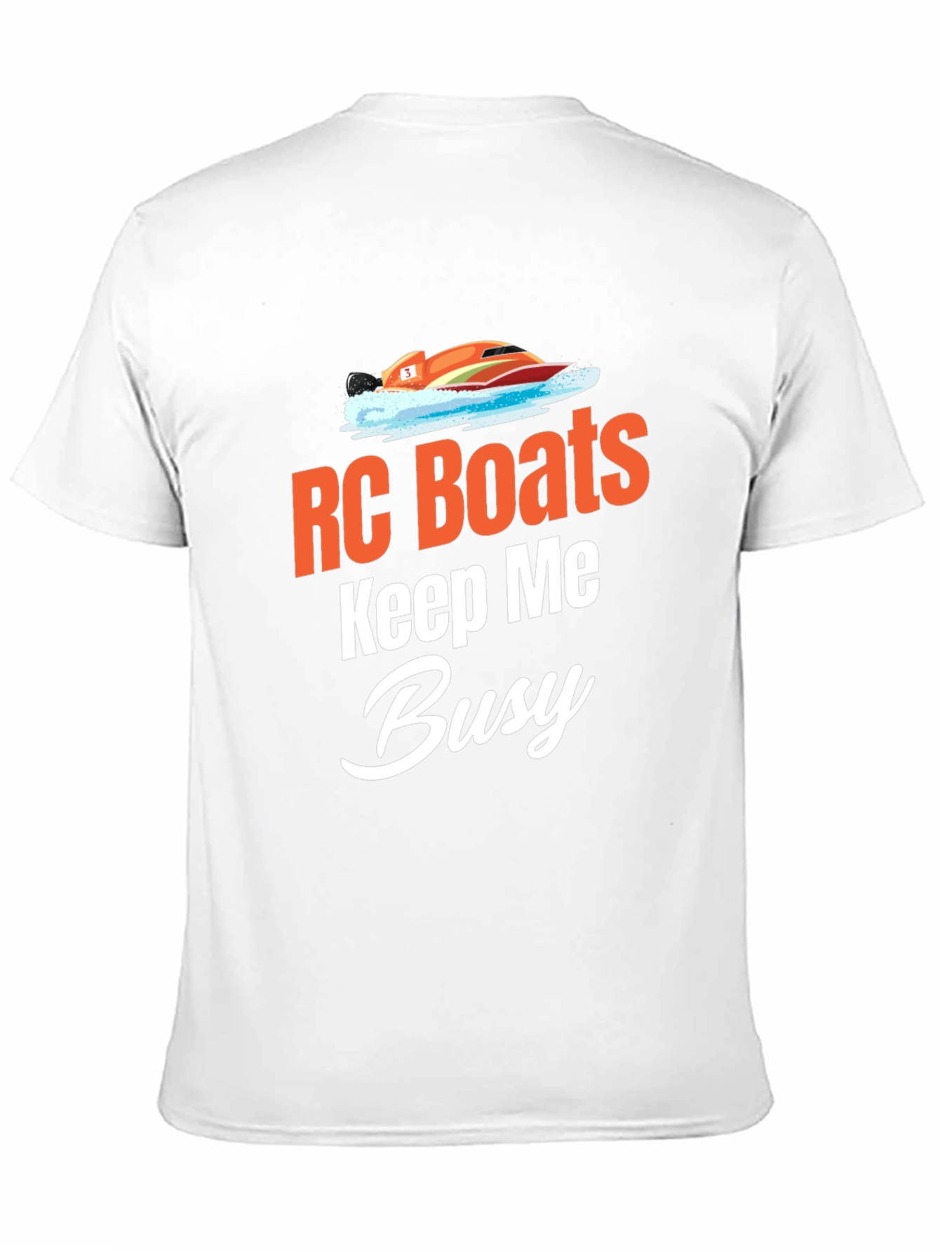 RC Boats Keep Me Busy Black T-Shirt