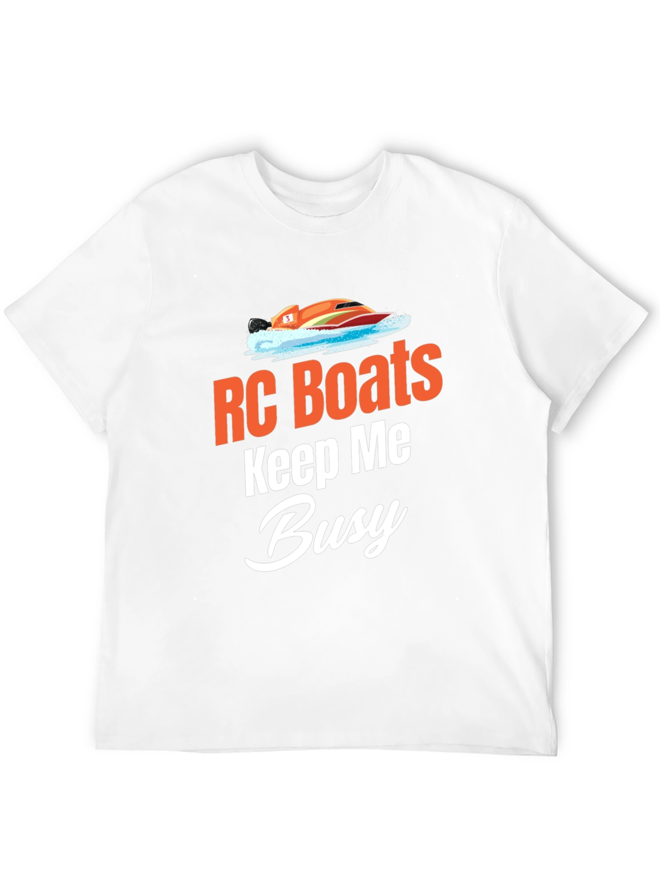 RC Boats Keep Me Busy Black T-Shirt