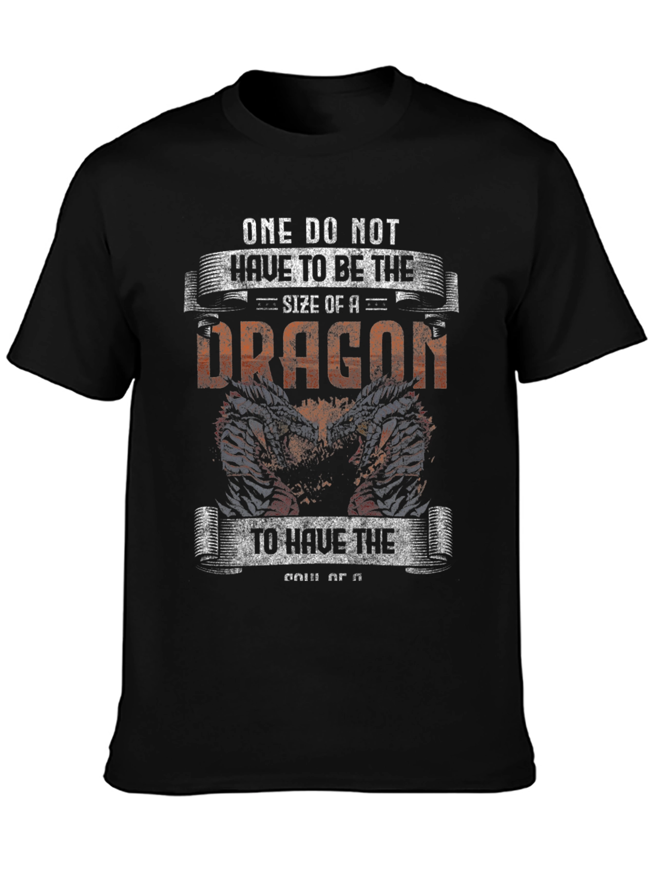 Dragon Graphic T-Shirt - Courage and Strength