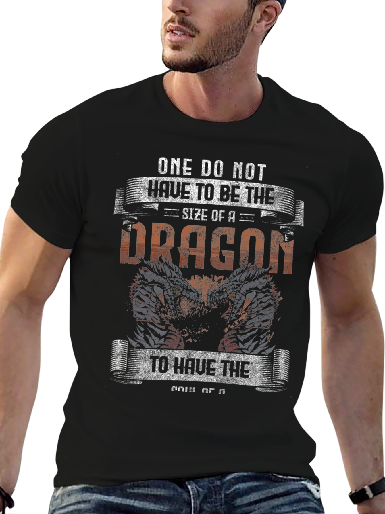 Dragon Graphic T-Shirt - Courage and Strength