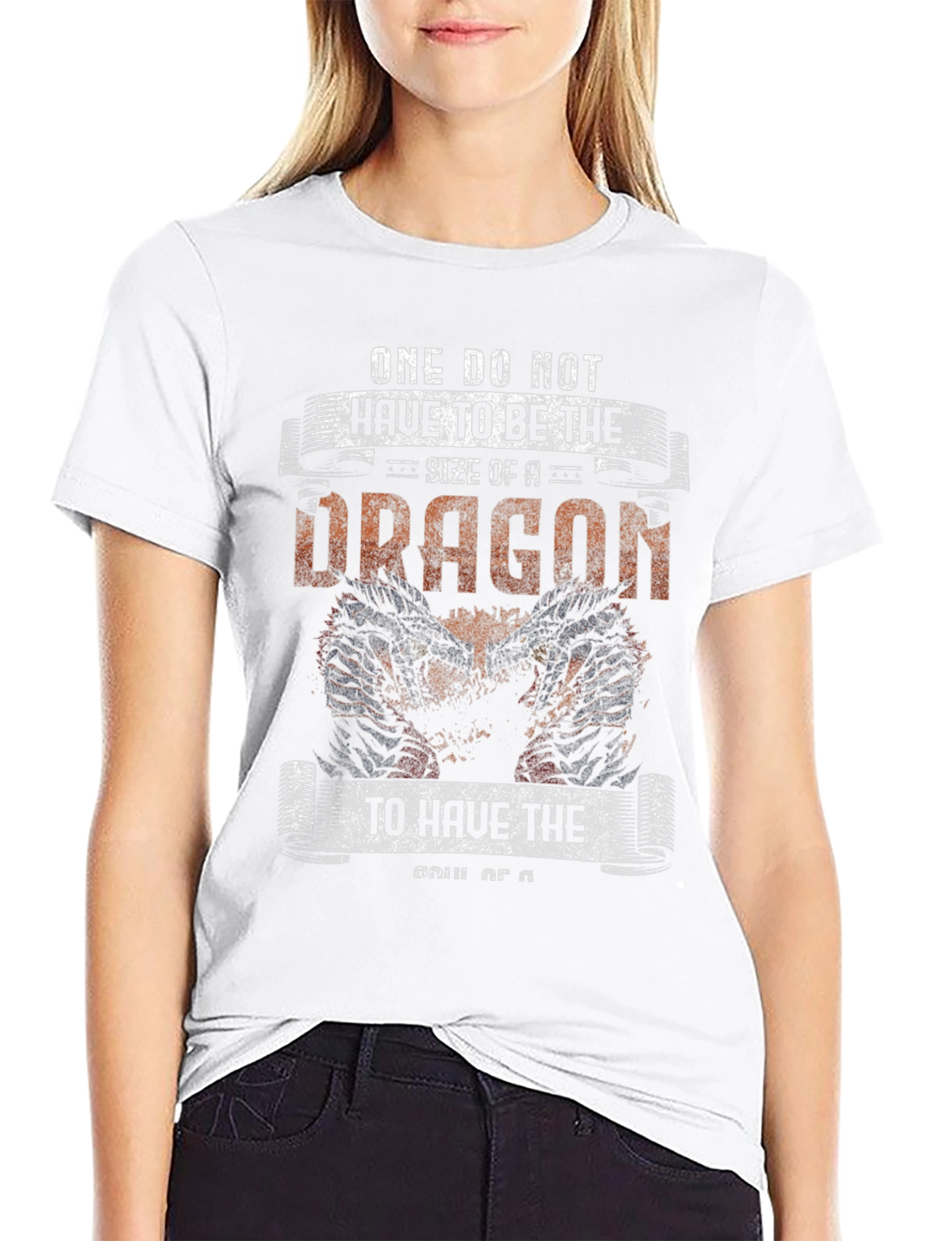 Dragon Graphic T-Shirt - Courage and Strength