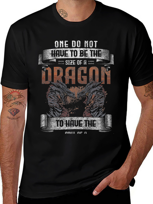 Dragon Graphic T-Shirt - Courage and Strength