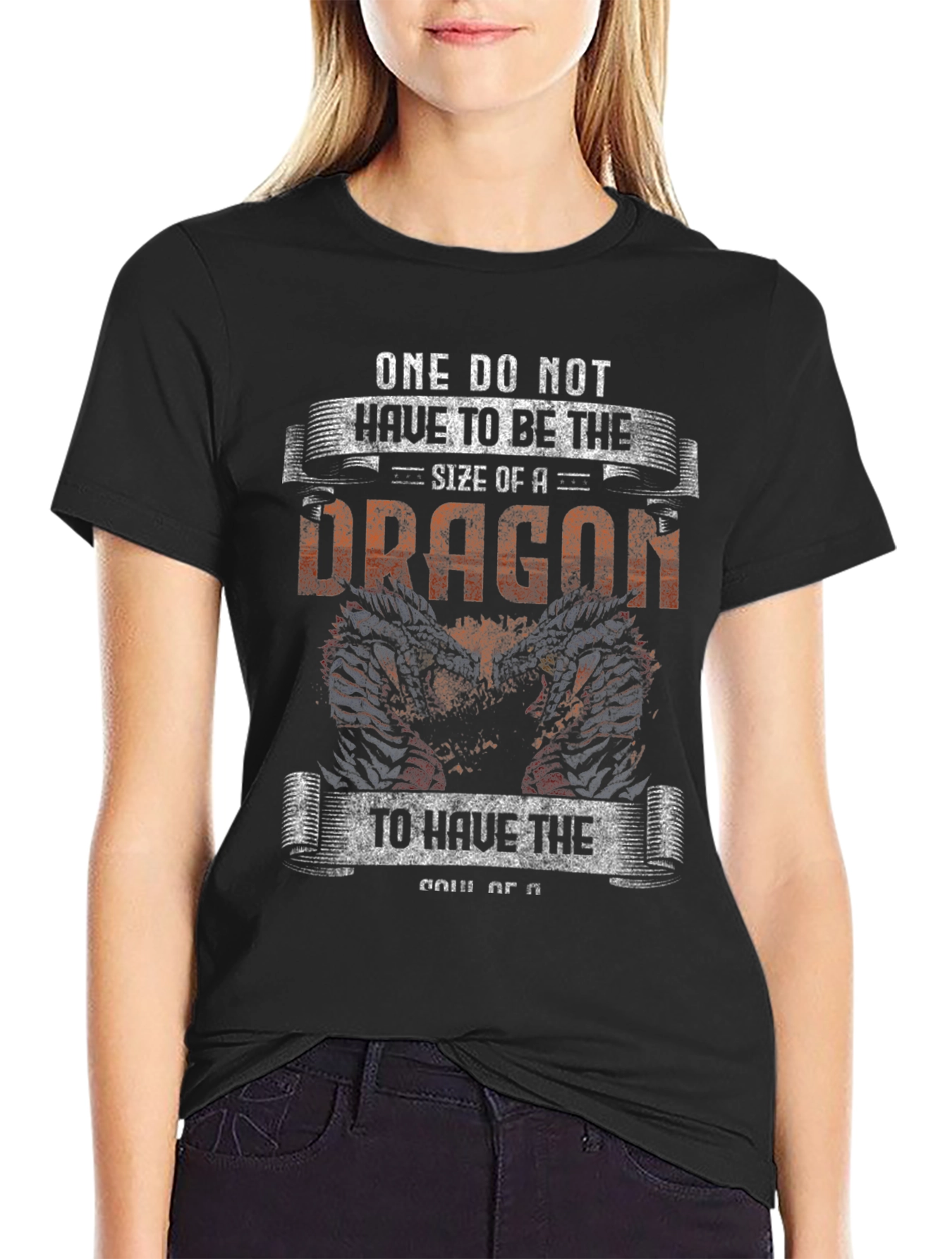 Dragon Graphic T-Shirt - Courage and Strength