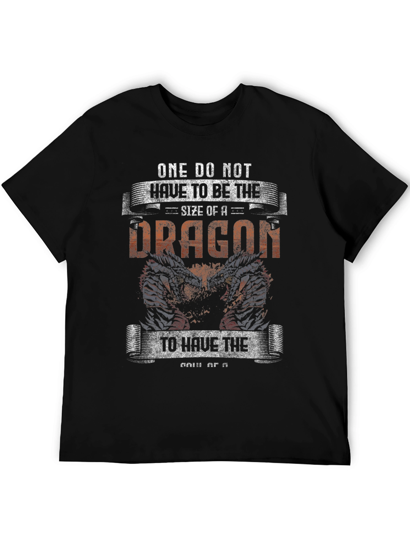 Dragon Graphic T-Shirt - Courage and Strength
