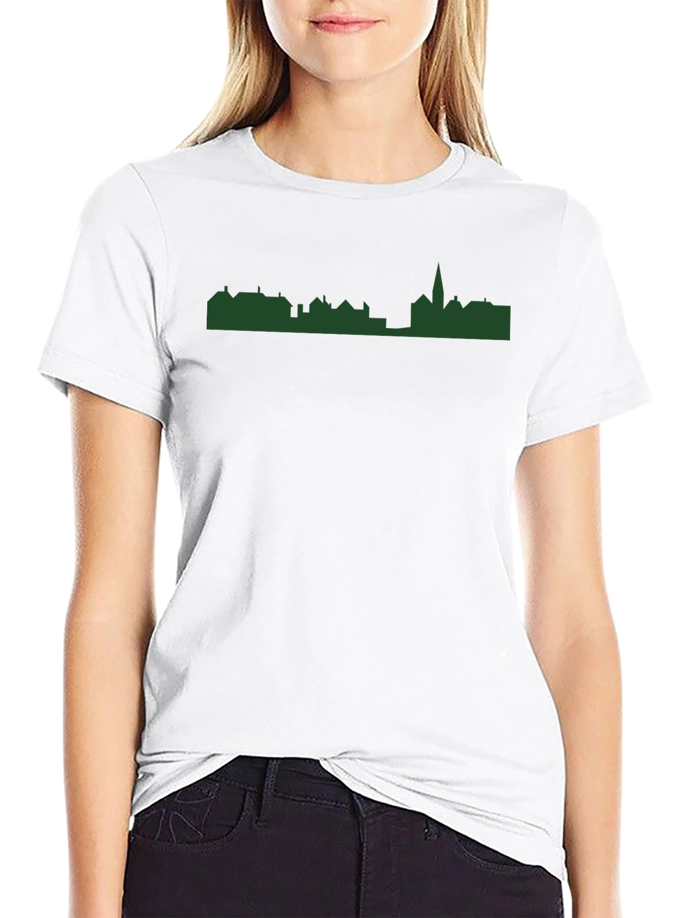 Cityscape Silhouette Tee - Black