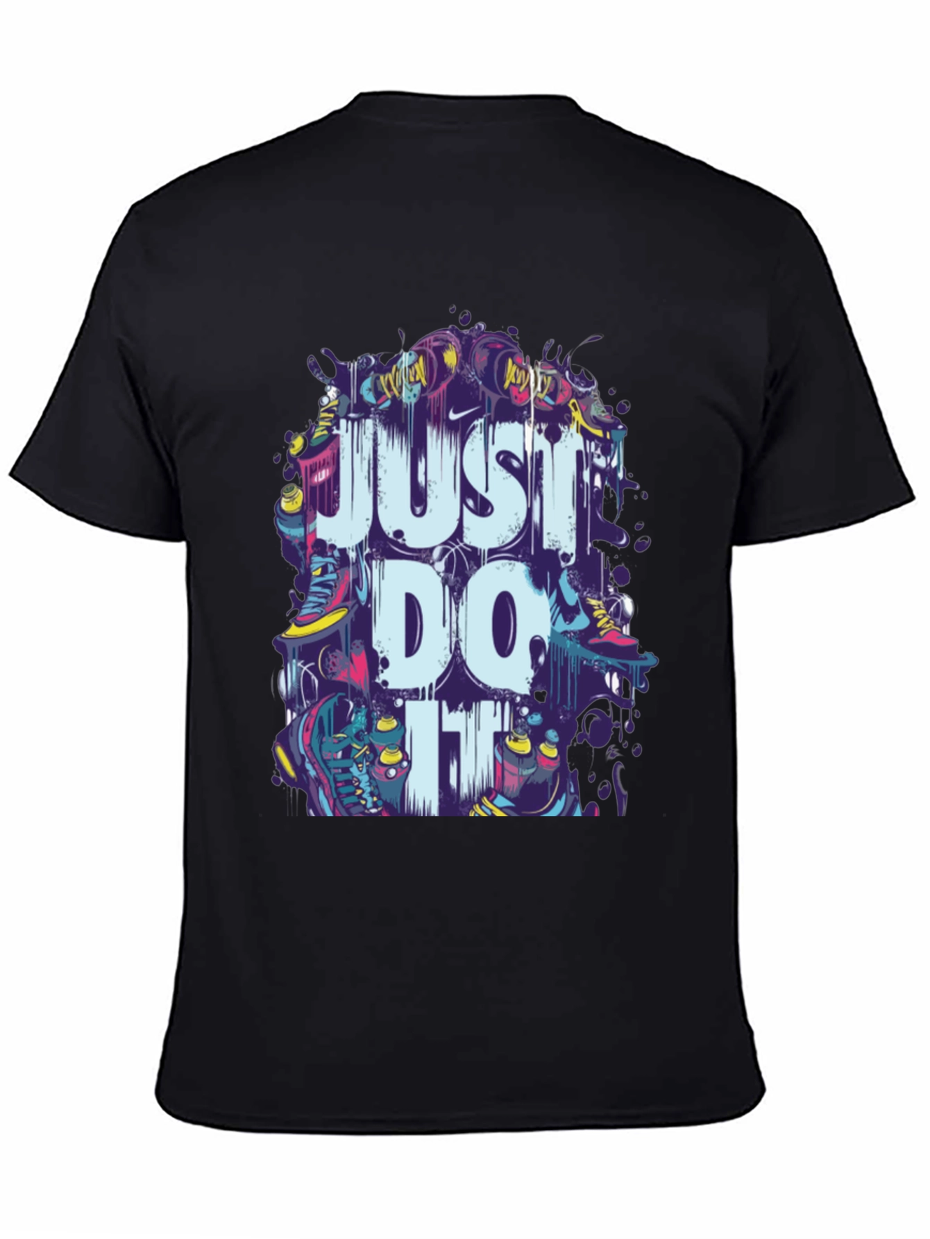 Just Do It Mens Graphic Tee - Black