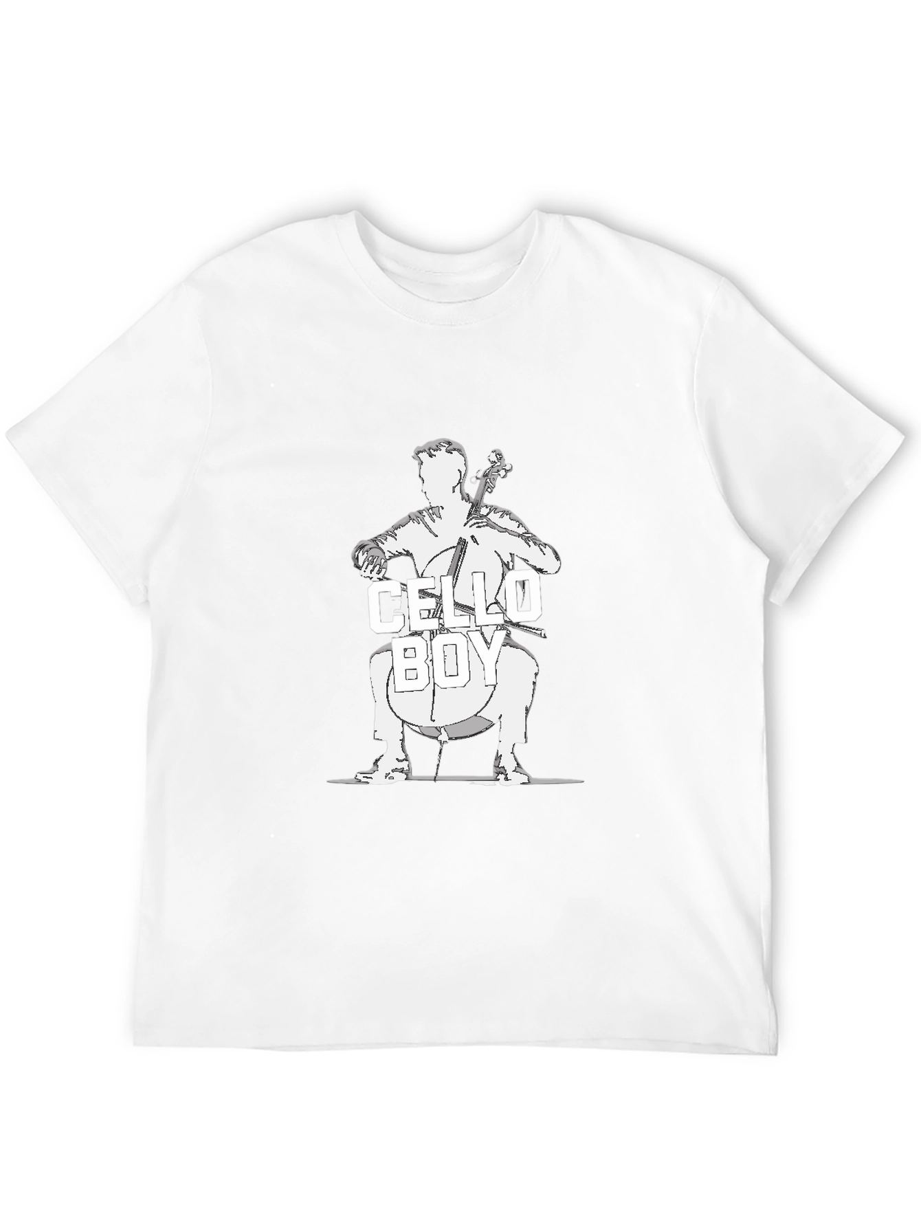 Cello Boy Black T-Shirt - Musician Tee
