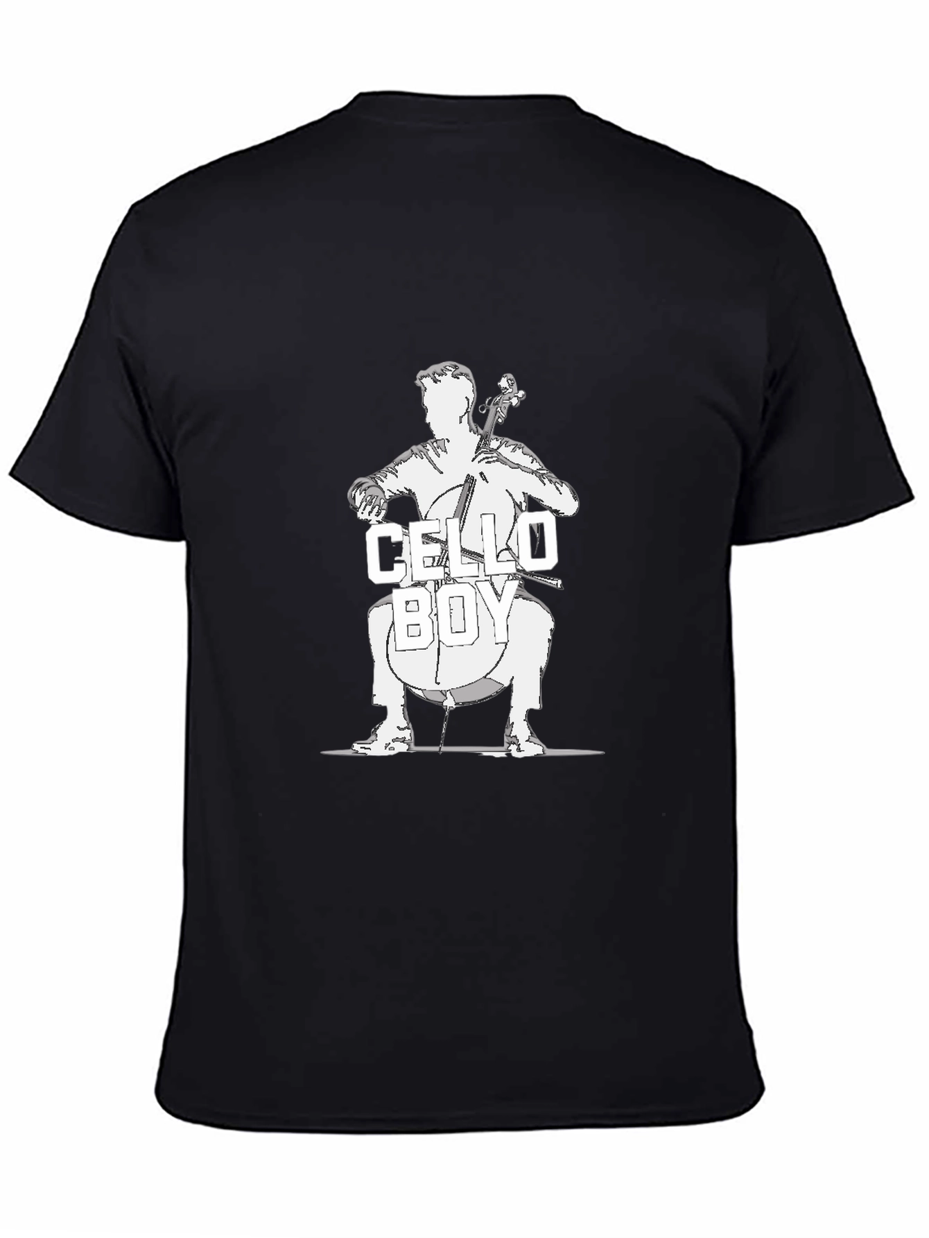 Cello Boy Black T-Shirt - Musician Tee