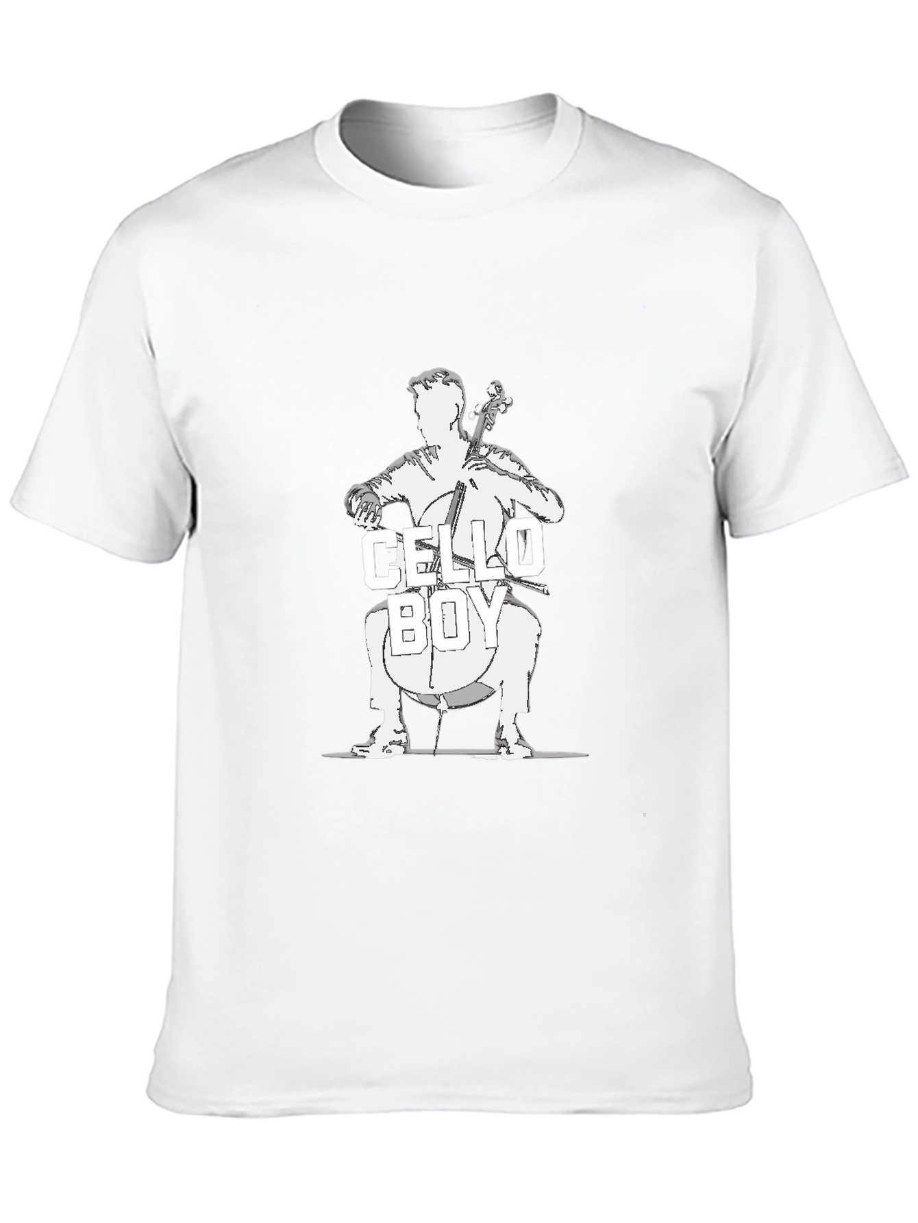 Cello Boy Black T-Shirt - Musician Tee