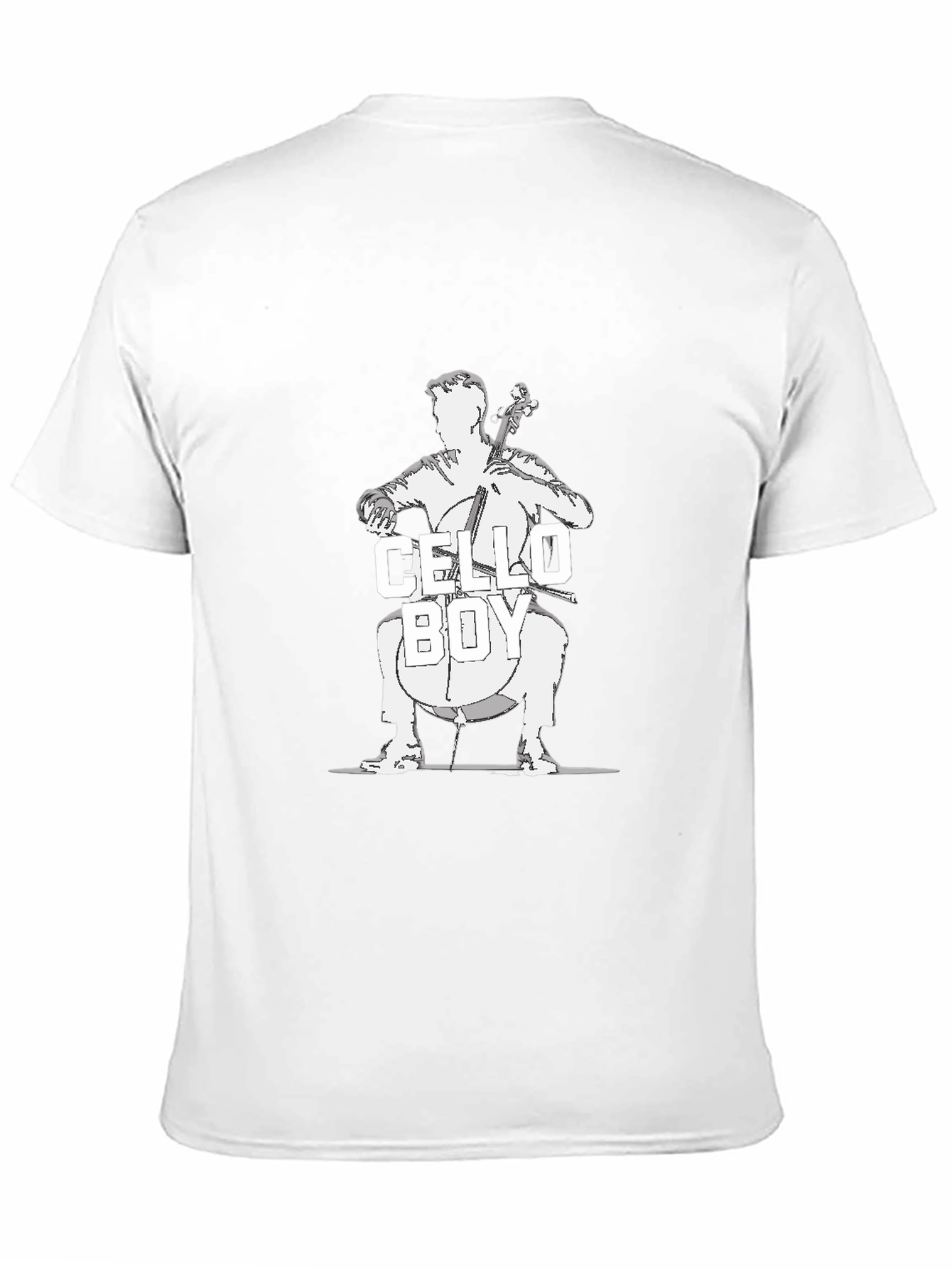 Cello Boy Black T-Shirt - Musician Tee
