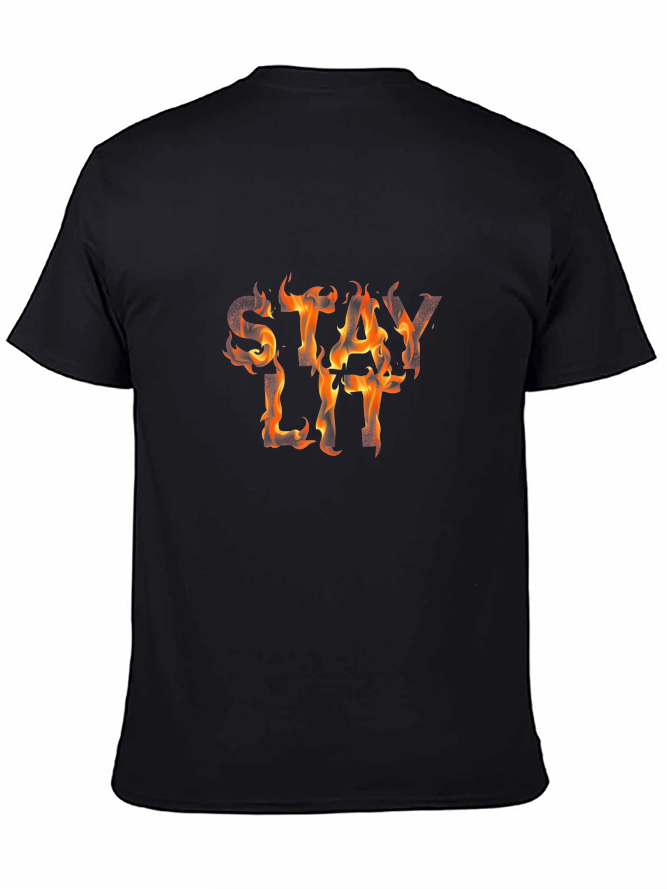 Fiery Stay Lit Black Tee
