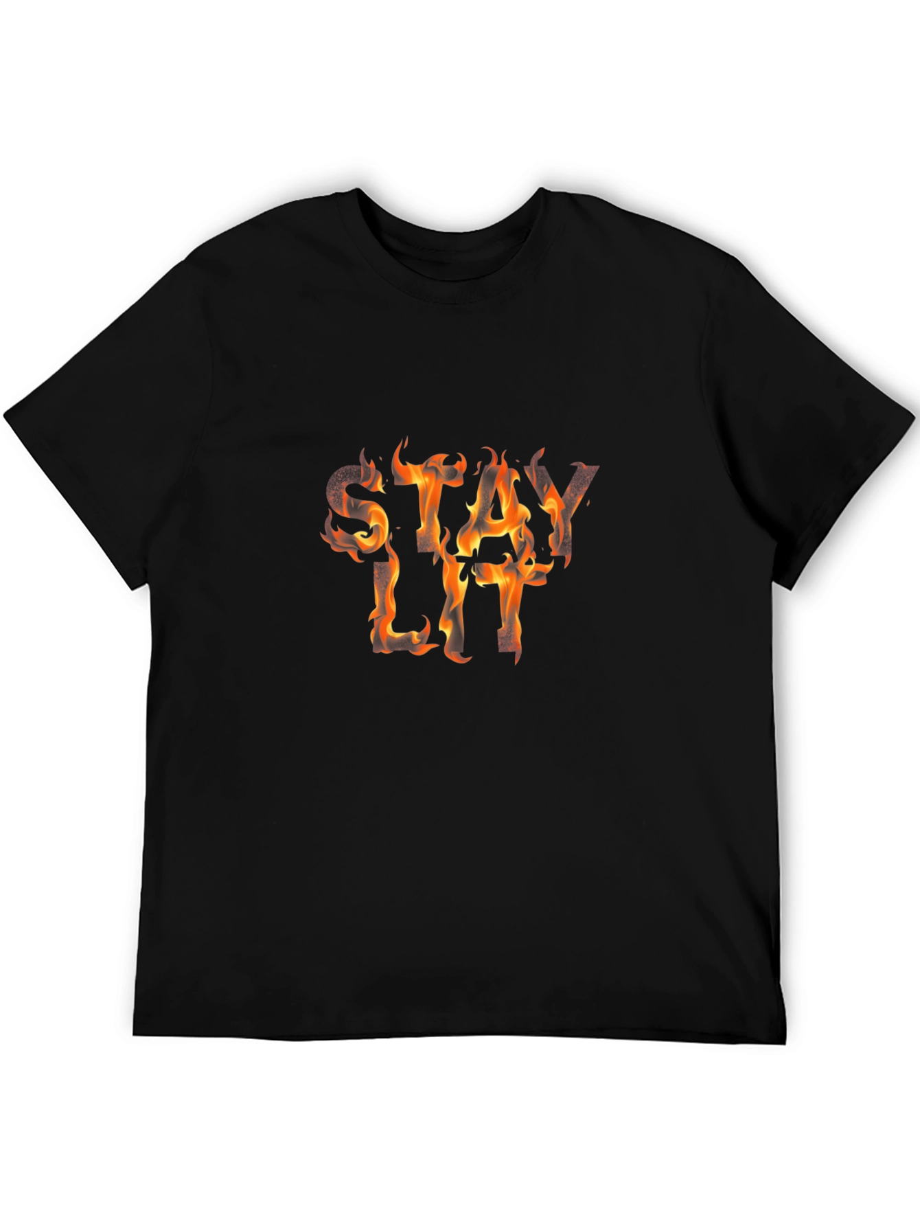 Fiery Stay Lit Black Tee