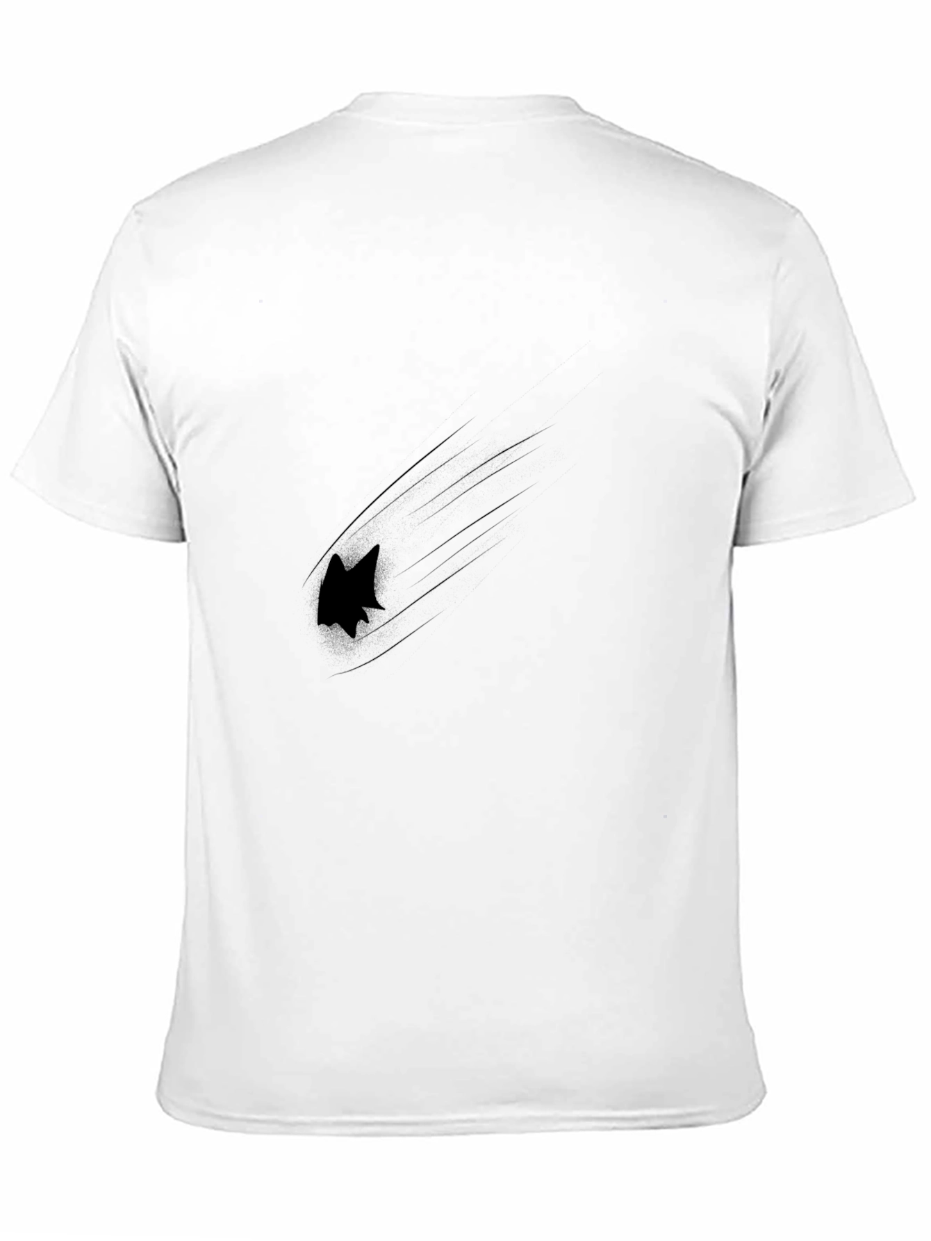 Black Graphic Tee - Fast Animal Design