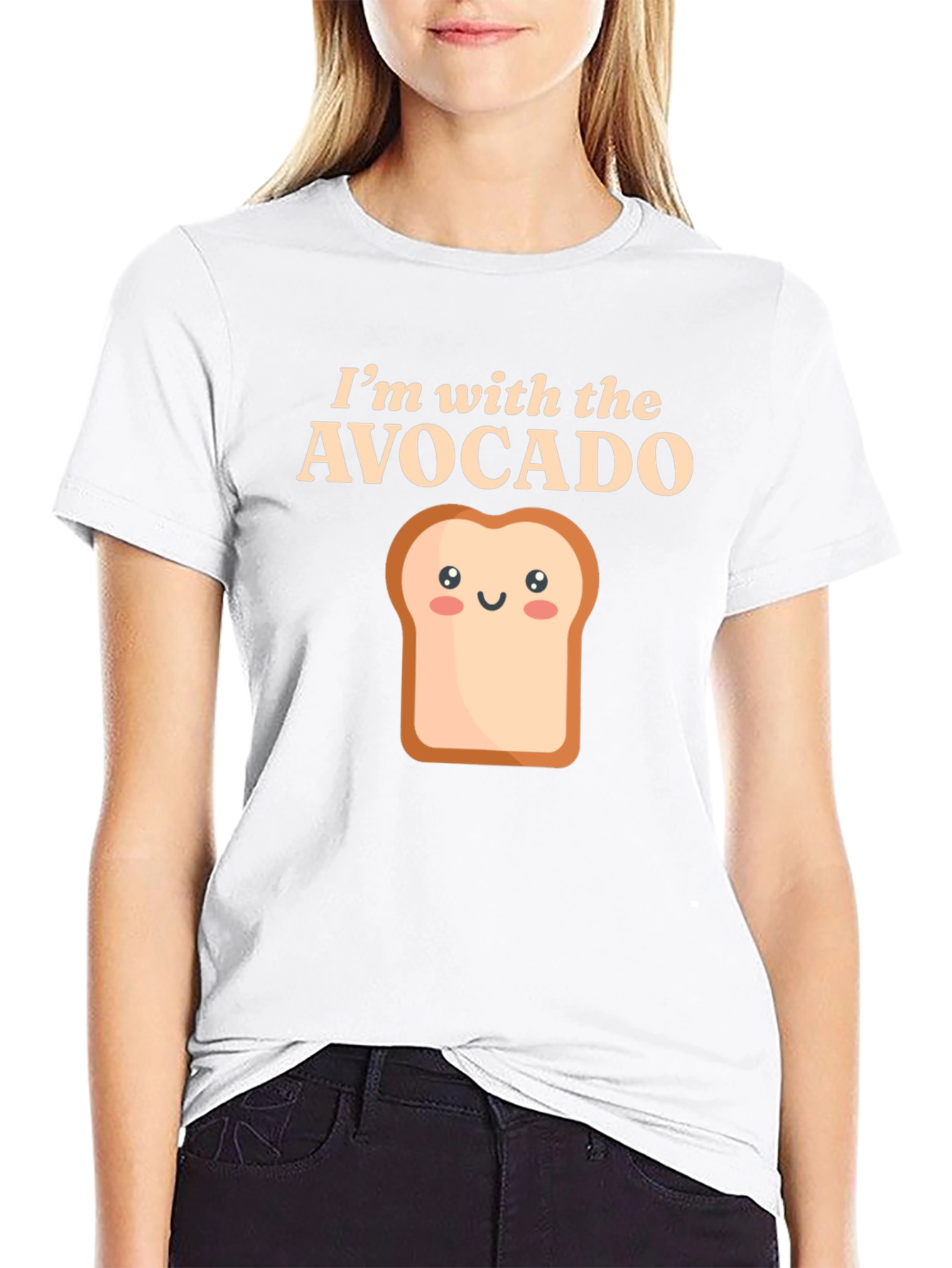 Im with the Avocado Toast Funny Graphic Tee