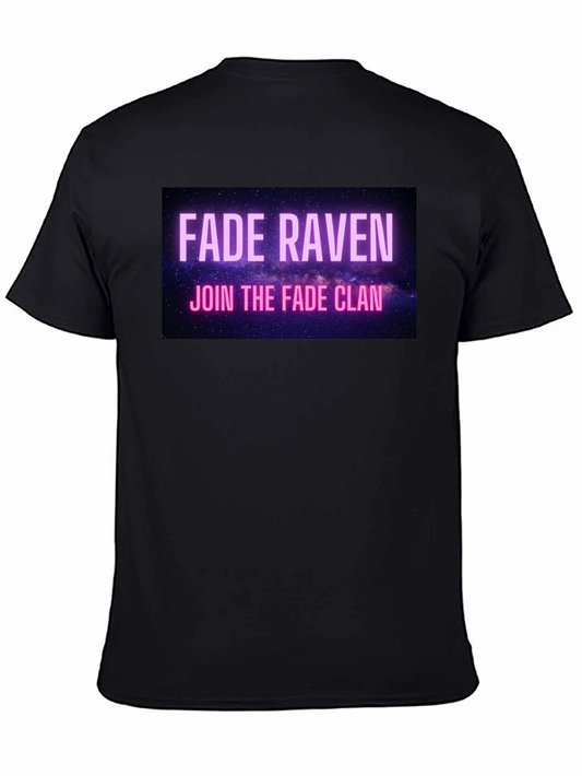 Fade Raven Clan T-Shirt - Black Graphic Tee