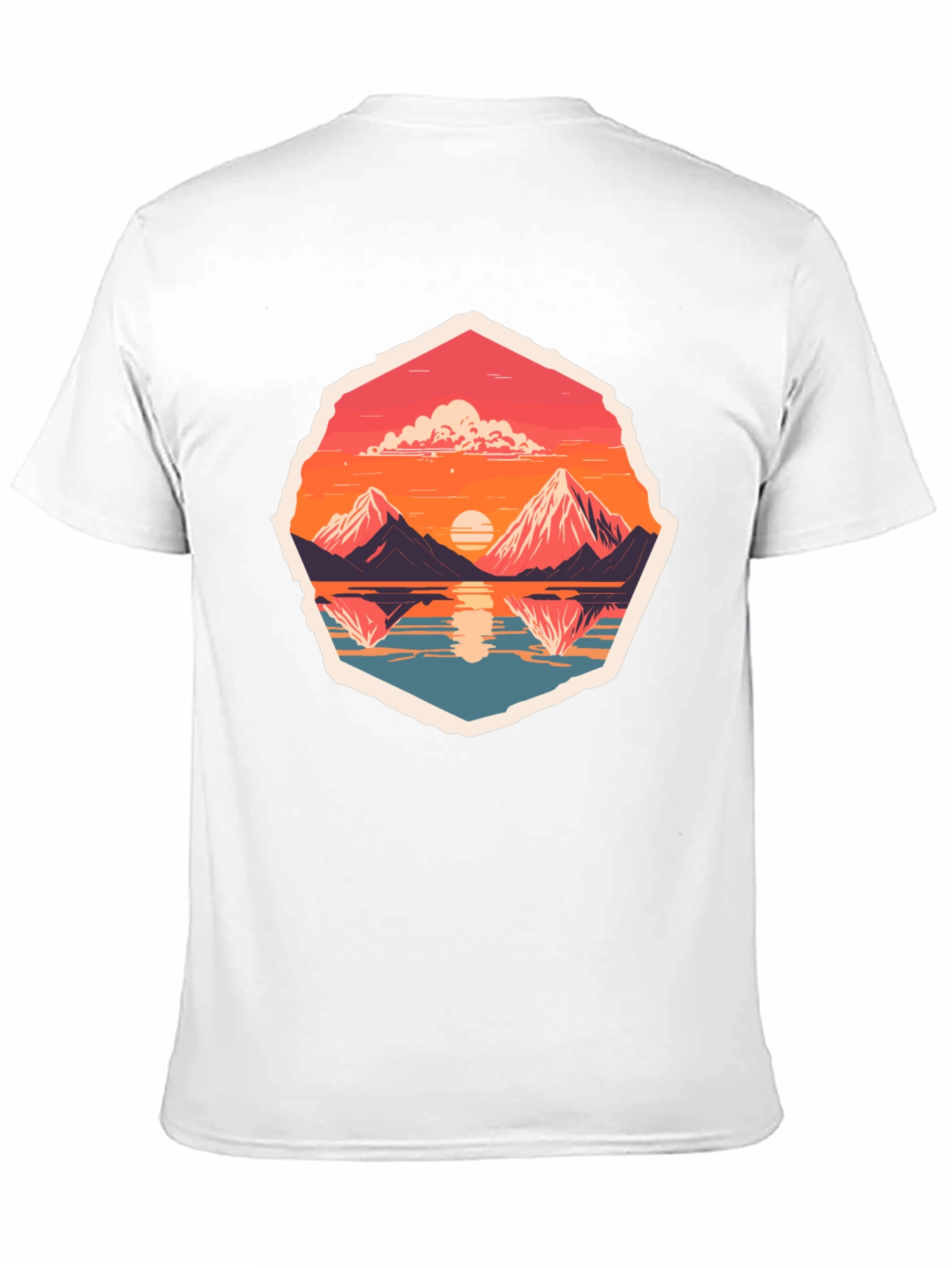 Mountain Reflection Graphic Tee - Adventure Awaits