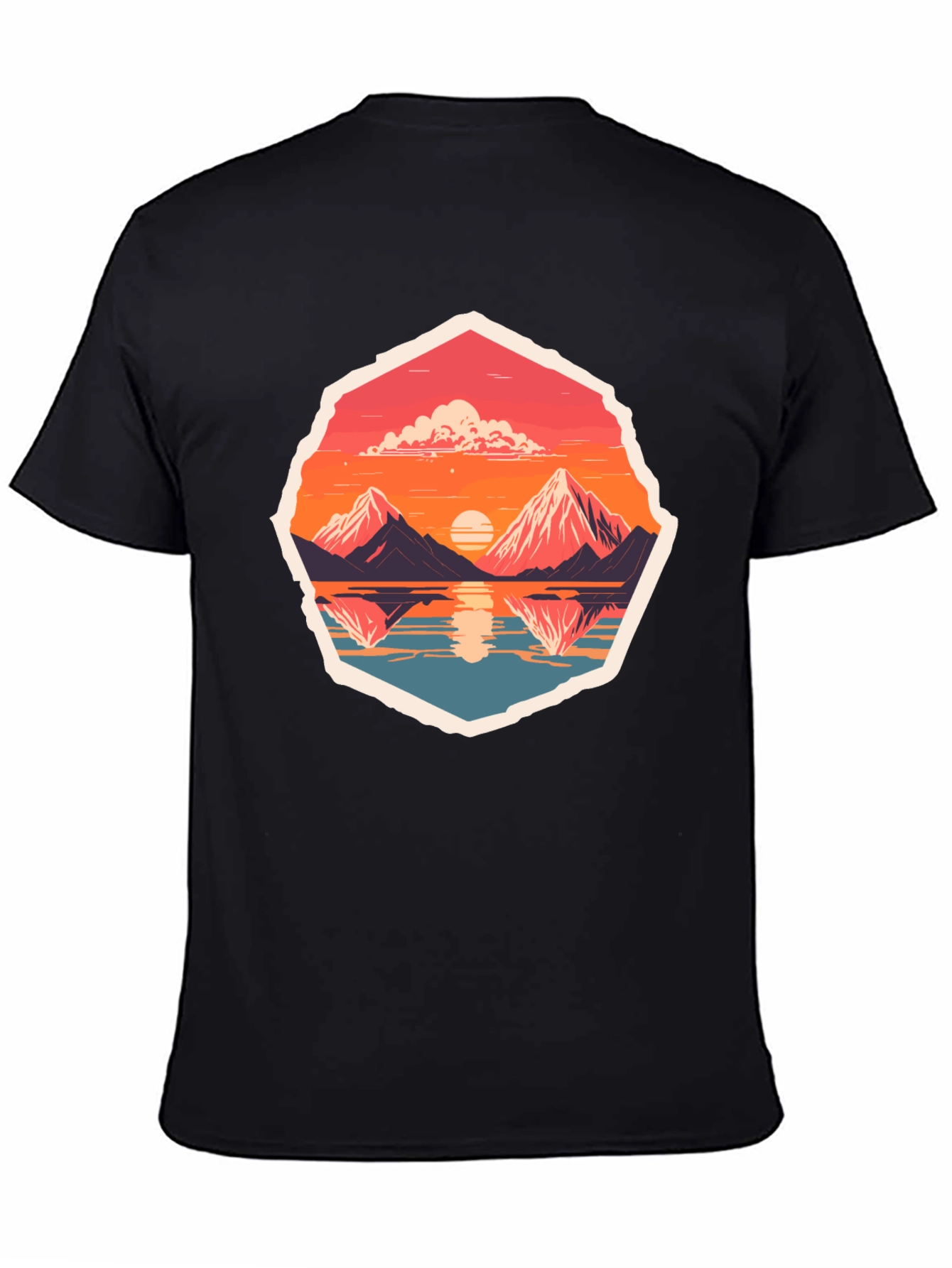Mountain Reflection Graphic Tee - Adventure Awaits