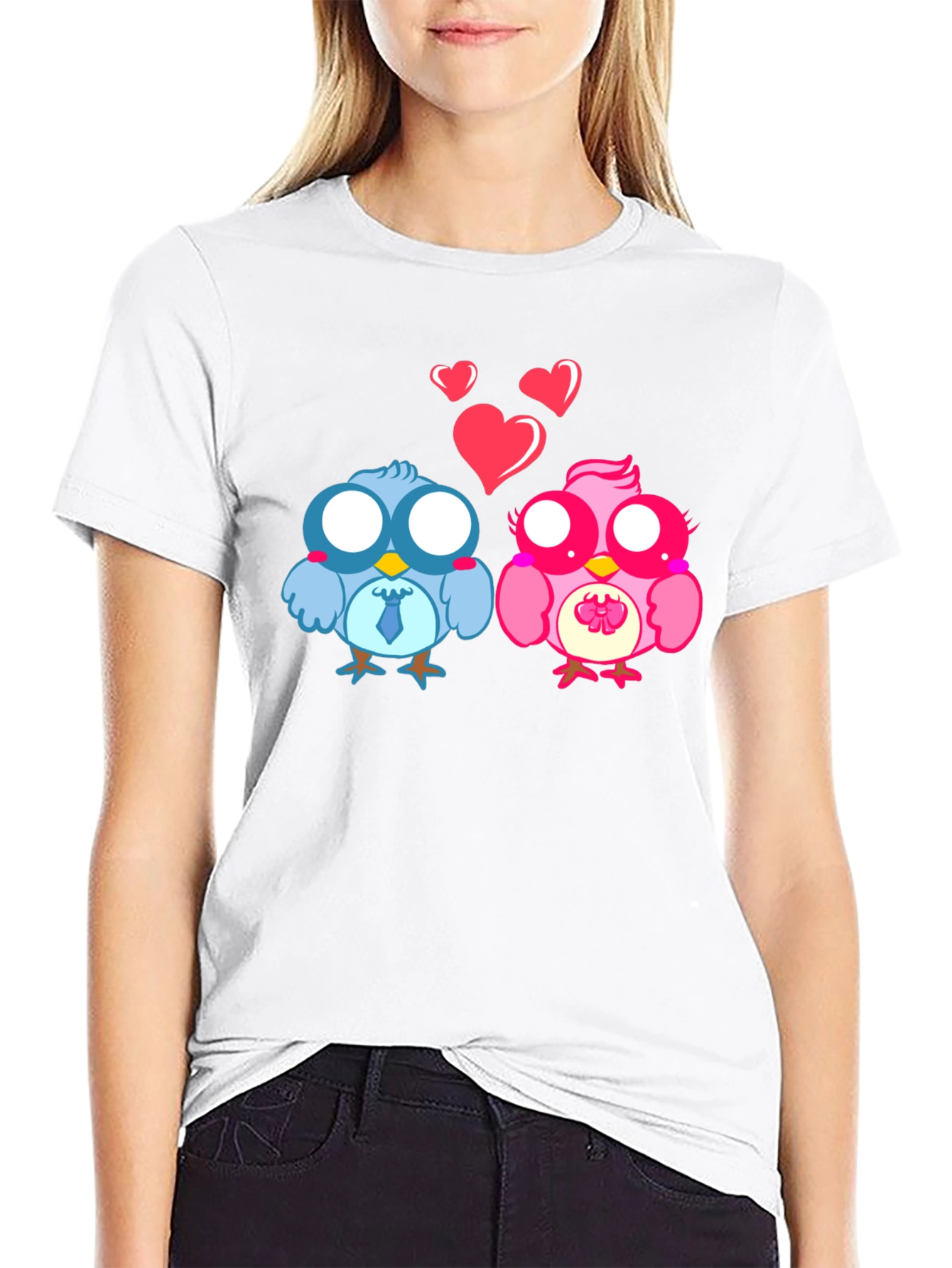 Cute Love Birds Valentines T-Shirt